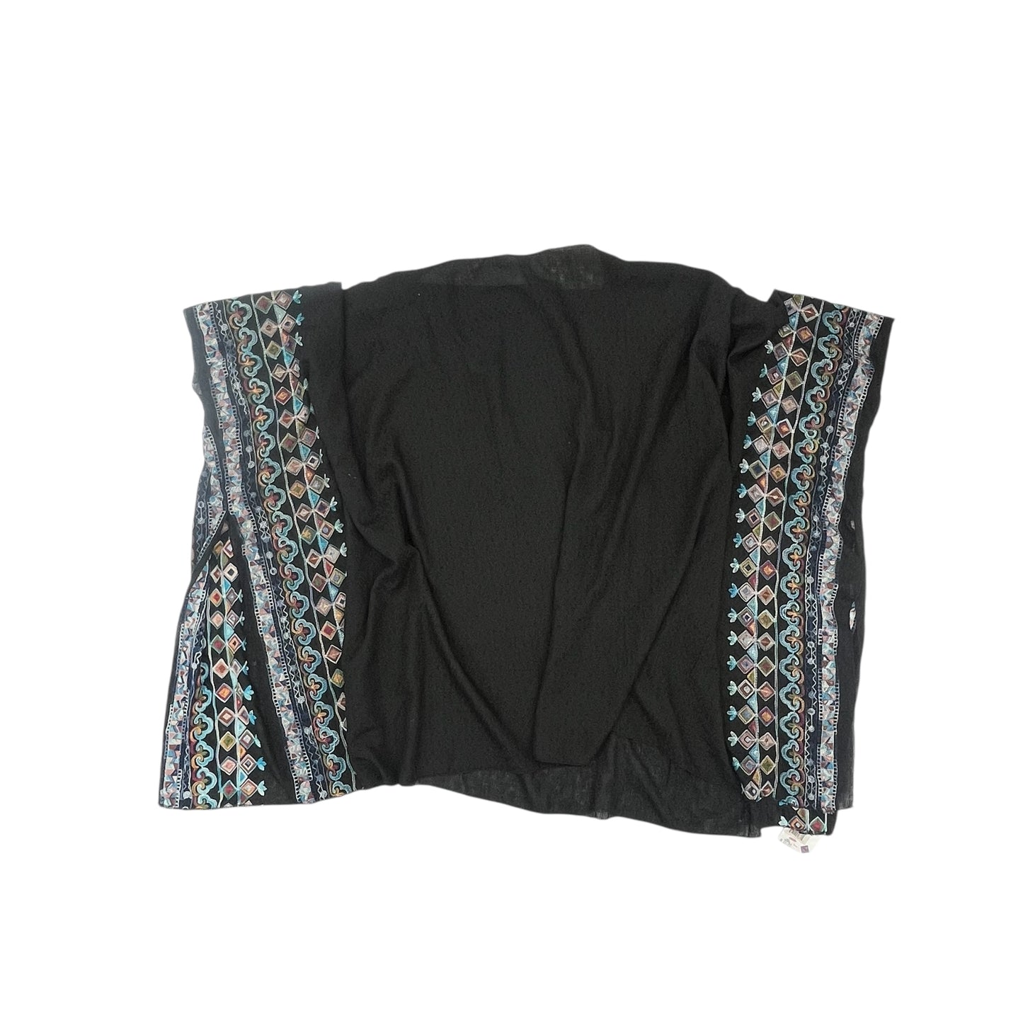 Poncho By Clothes Mentor In Black, Size:Osfm