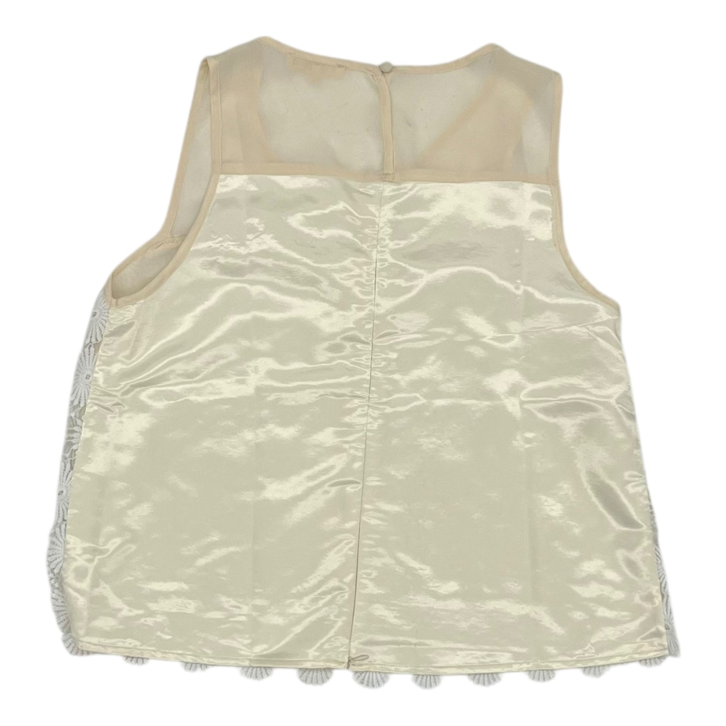 Blouse Sleeveless By Ryu In Cream, Size:M