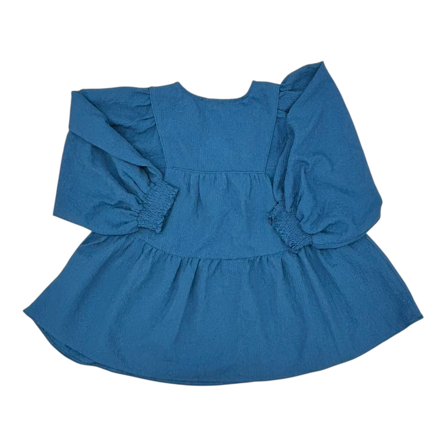 Blouse Ls By L Love In Blue, Size:L