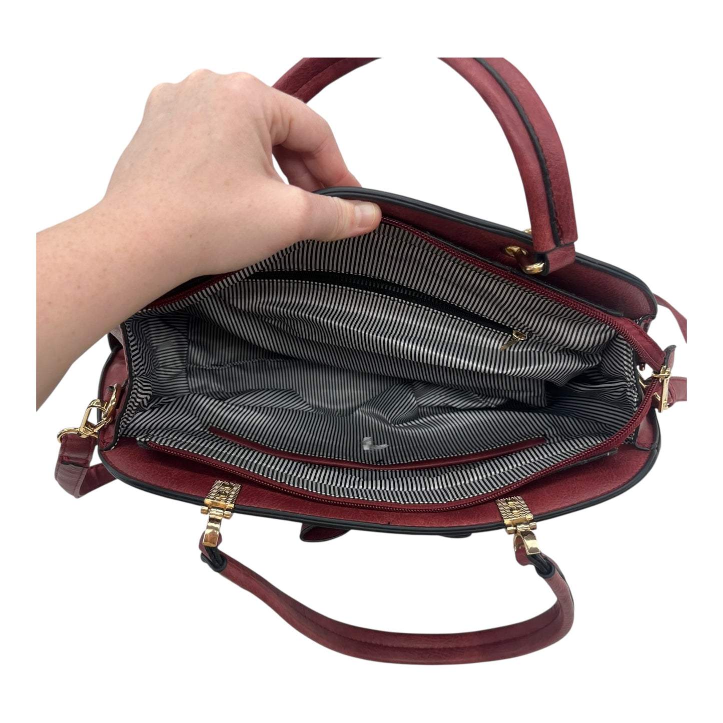 Handbag By Clothes Mentor In Red, Size:Large