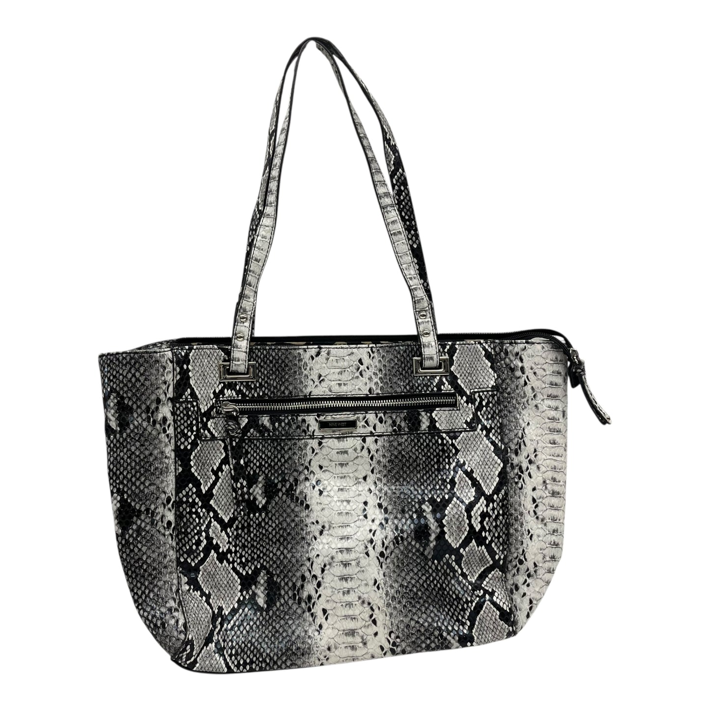 Handbag By Nine West In Snakeskin Print, Size:Medium