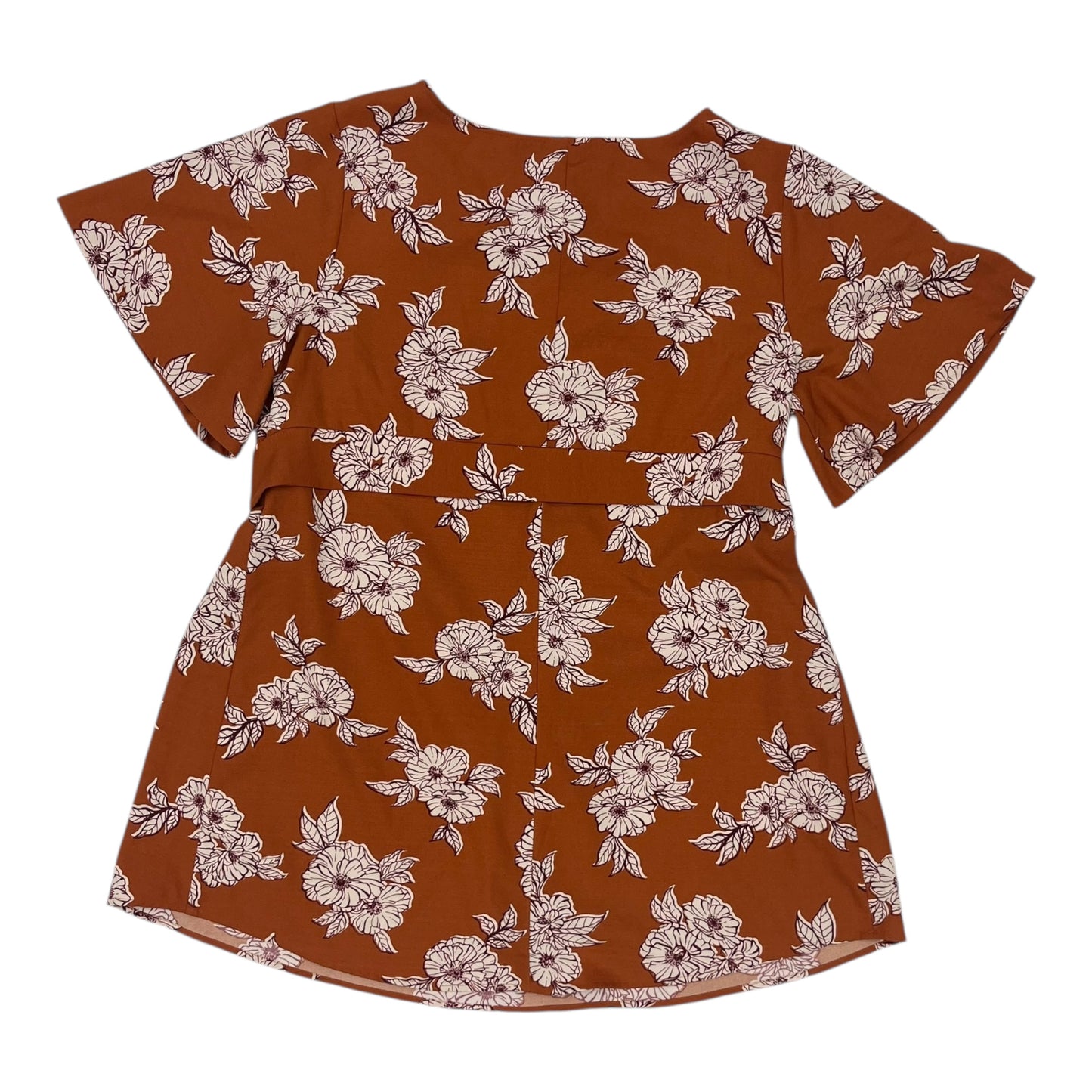 Mat Top Ss By Isabel Maternity In Orange, Size:L