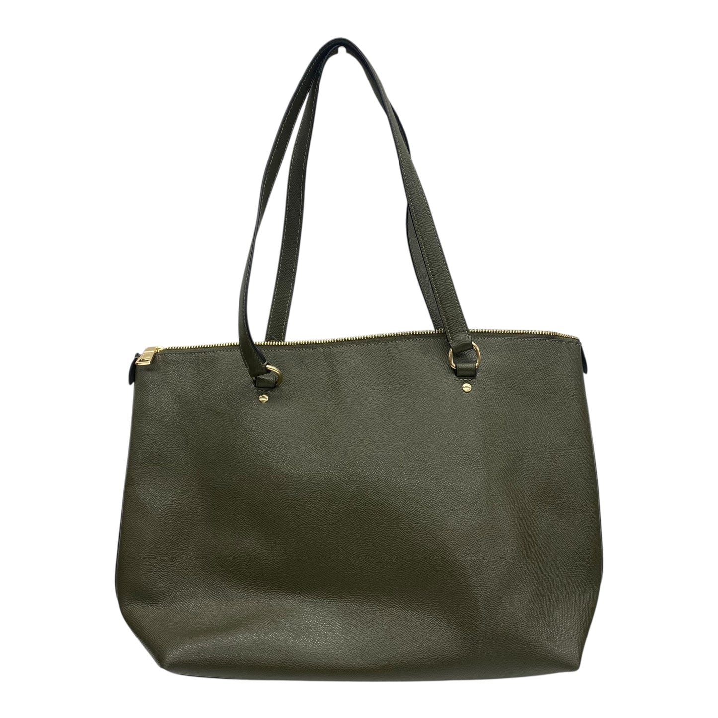 Handbag Designer By Coach In Green, Size:Large