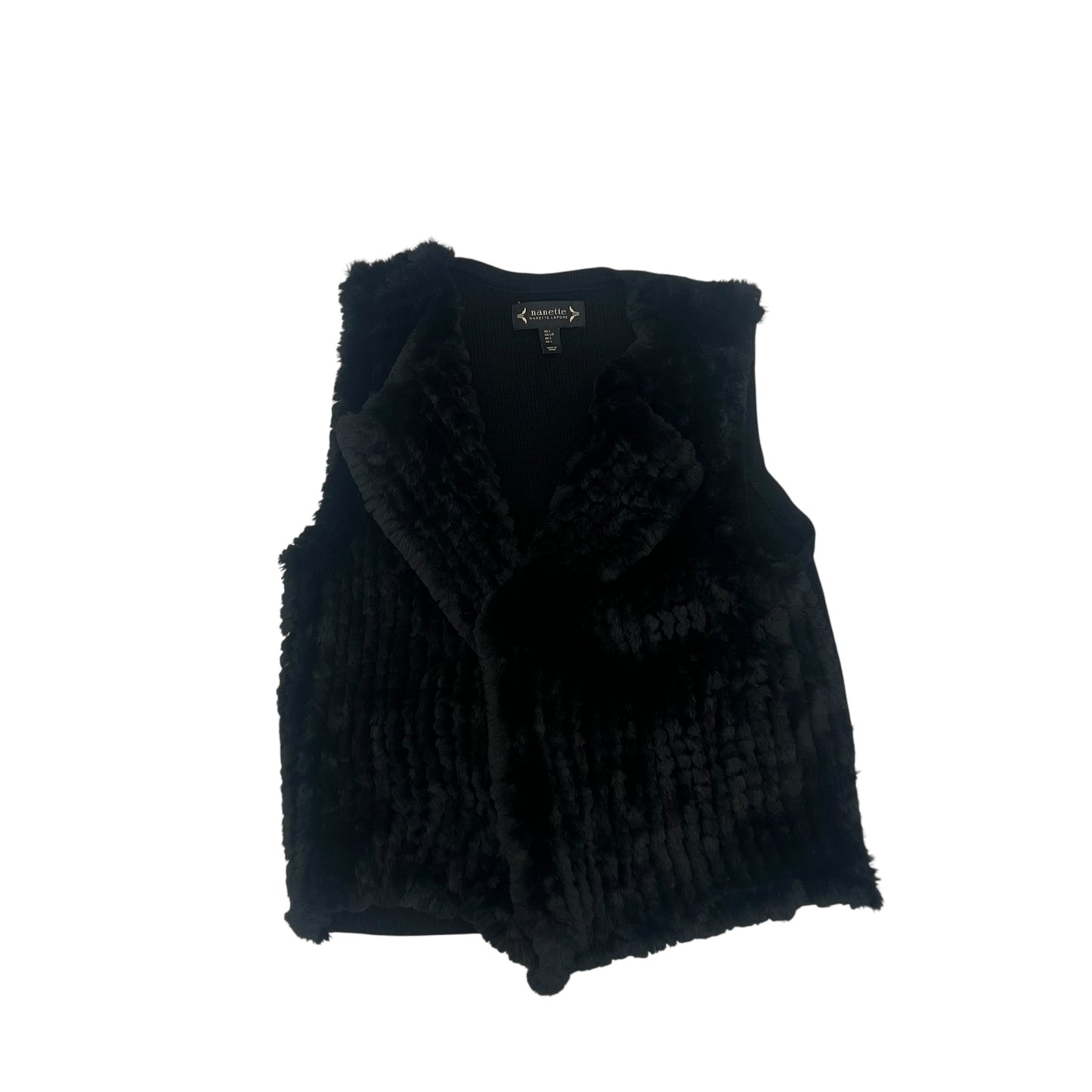 Vest Faux Fur & Sherpa By Nanette By Nanette Lepore In Black, Size:L