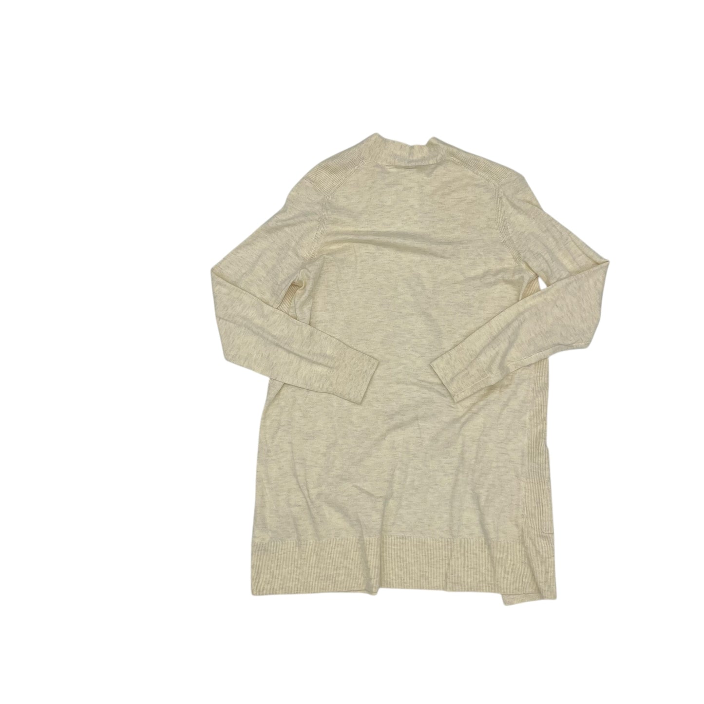 Sweater Cardigan By Gap In Cream, Size:S