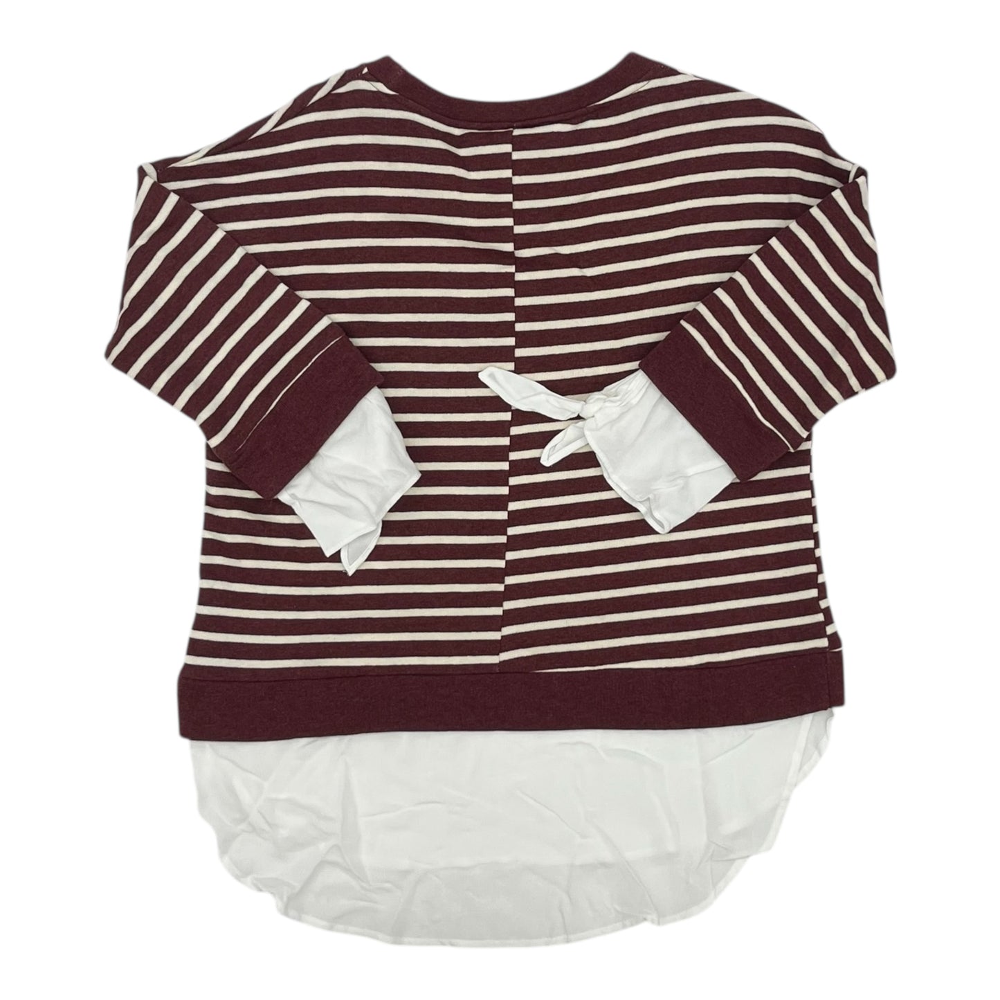 Top 3/4 Sleeve By She + Sky In Cream & Red, Size:M