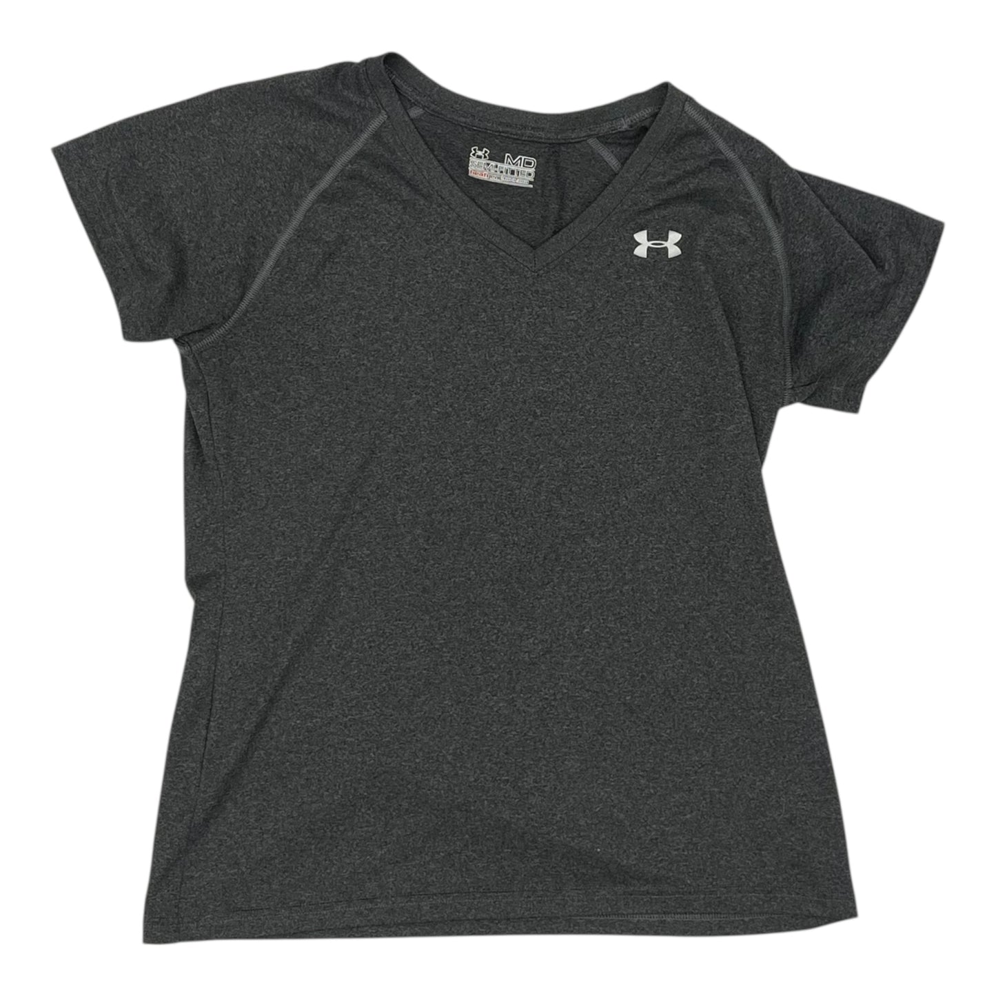 Athletic Top Ss By Under Armour In Grey, Size:M