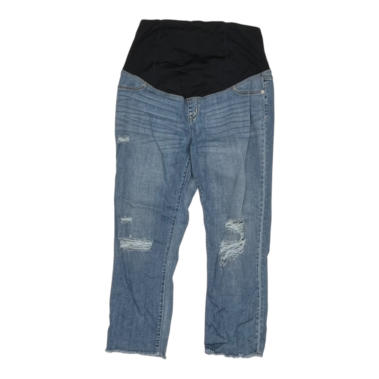 Mat Jeans By Isabel Maternity In Blue Denim, Size:10