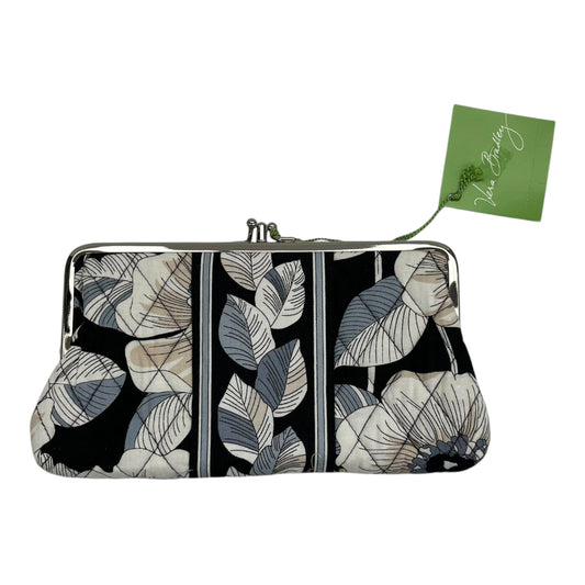 Wallet By Vera Bradley In Black & Blue, Size:Large