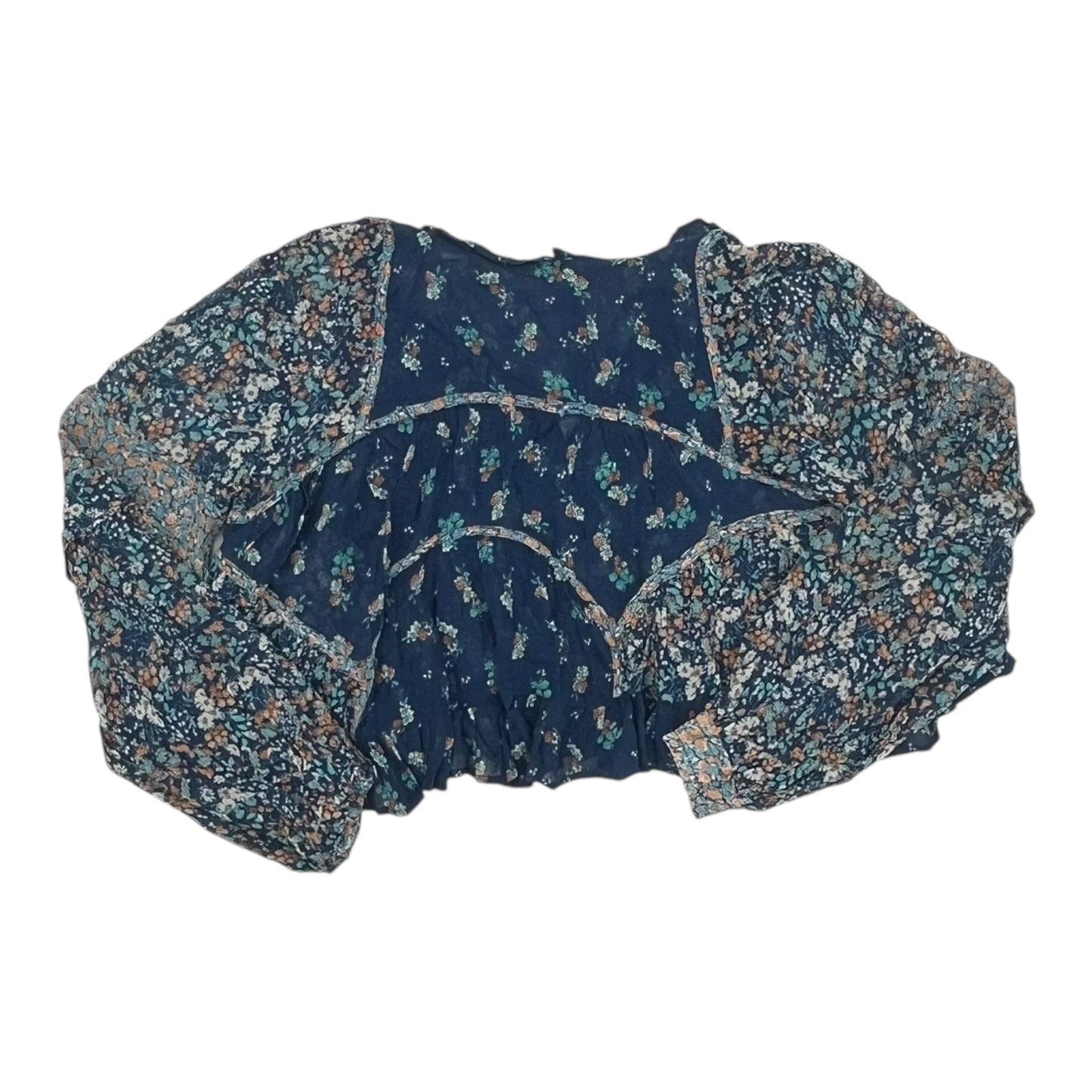 Blouse Ls By Anthropologie In Blue, Size:S