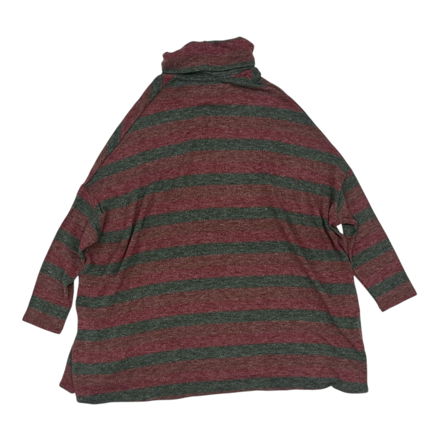 Top Ls By Clothes Mentor In Green & Red, Size:M