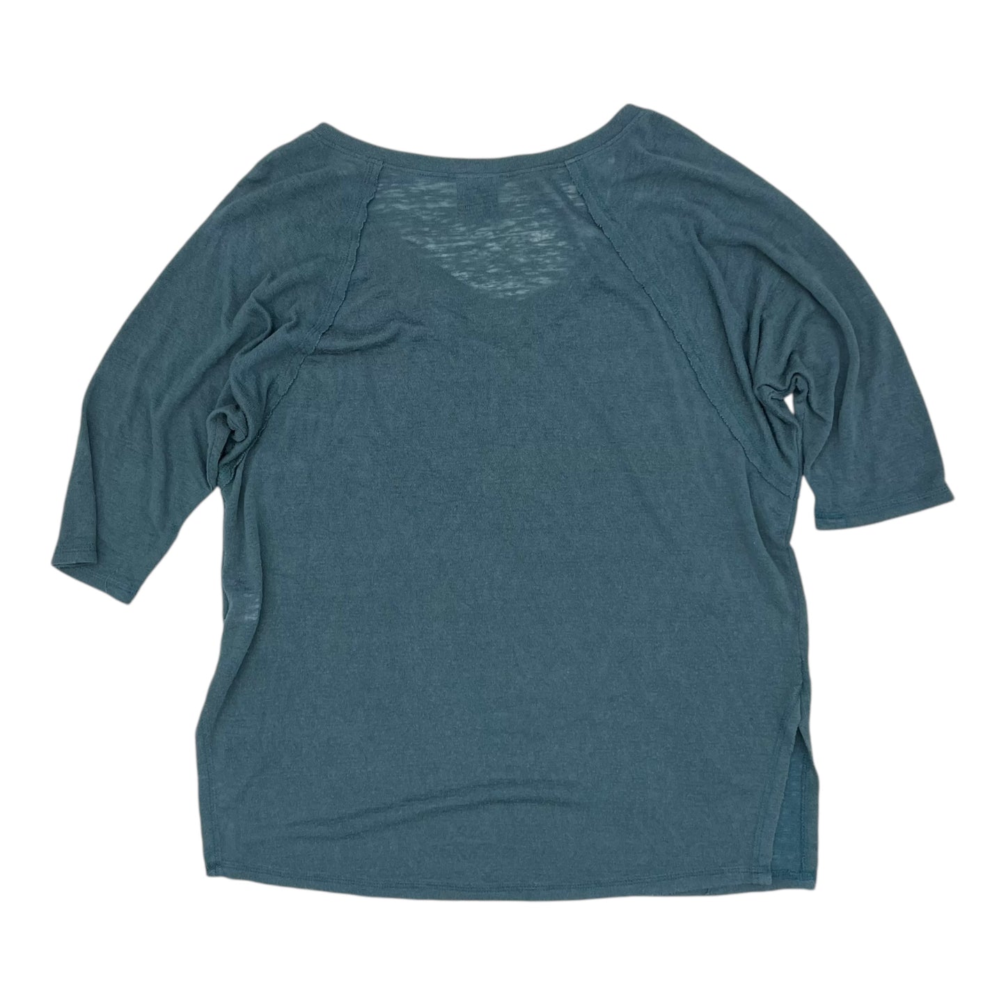 Top 3/4 Sleeve By Clothes Mentor In Teal, Size:Xl