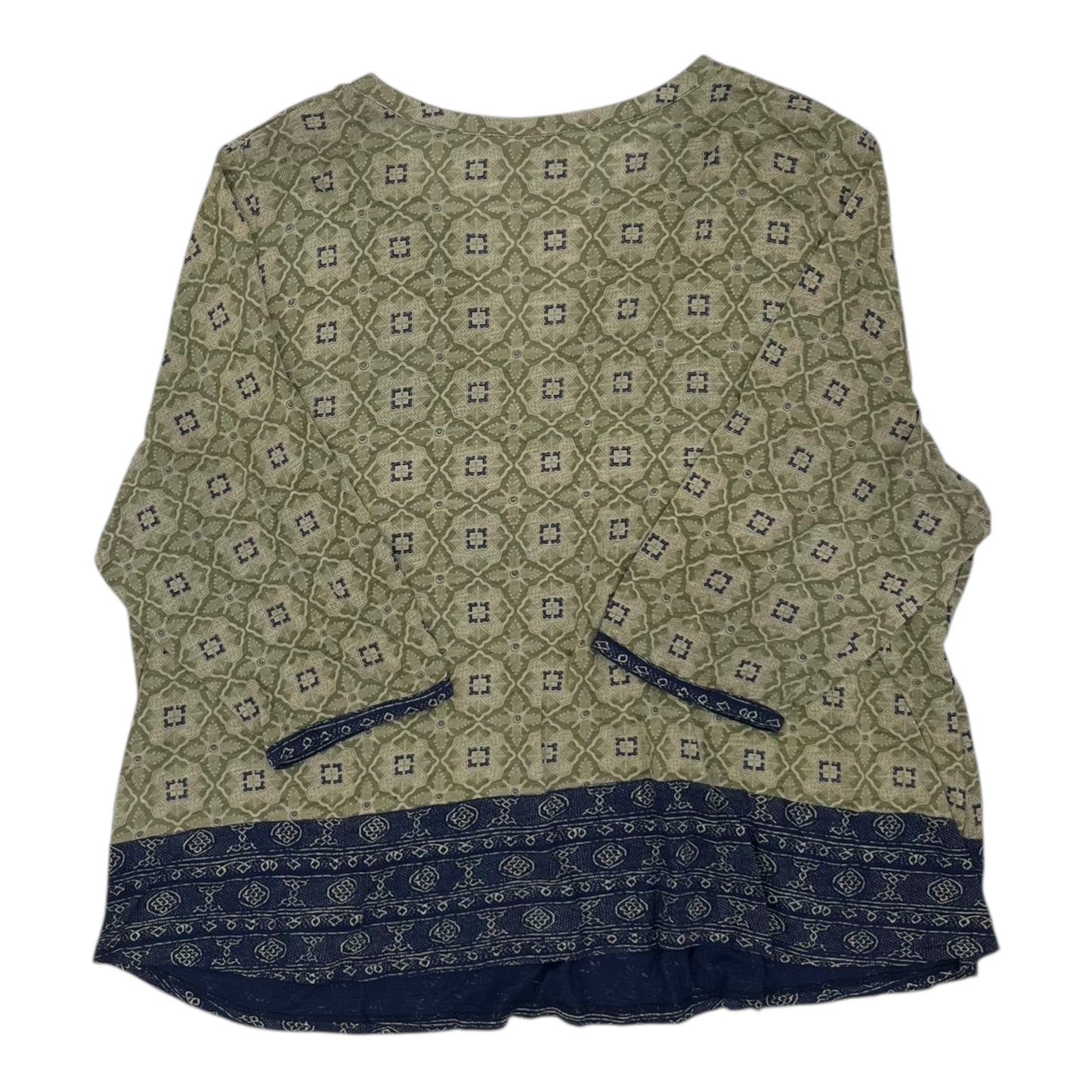 Top Ls By Lucky Brand In Green, Size:3X