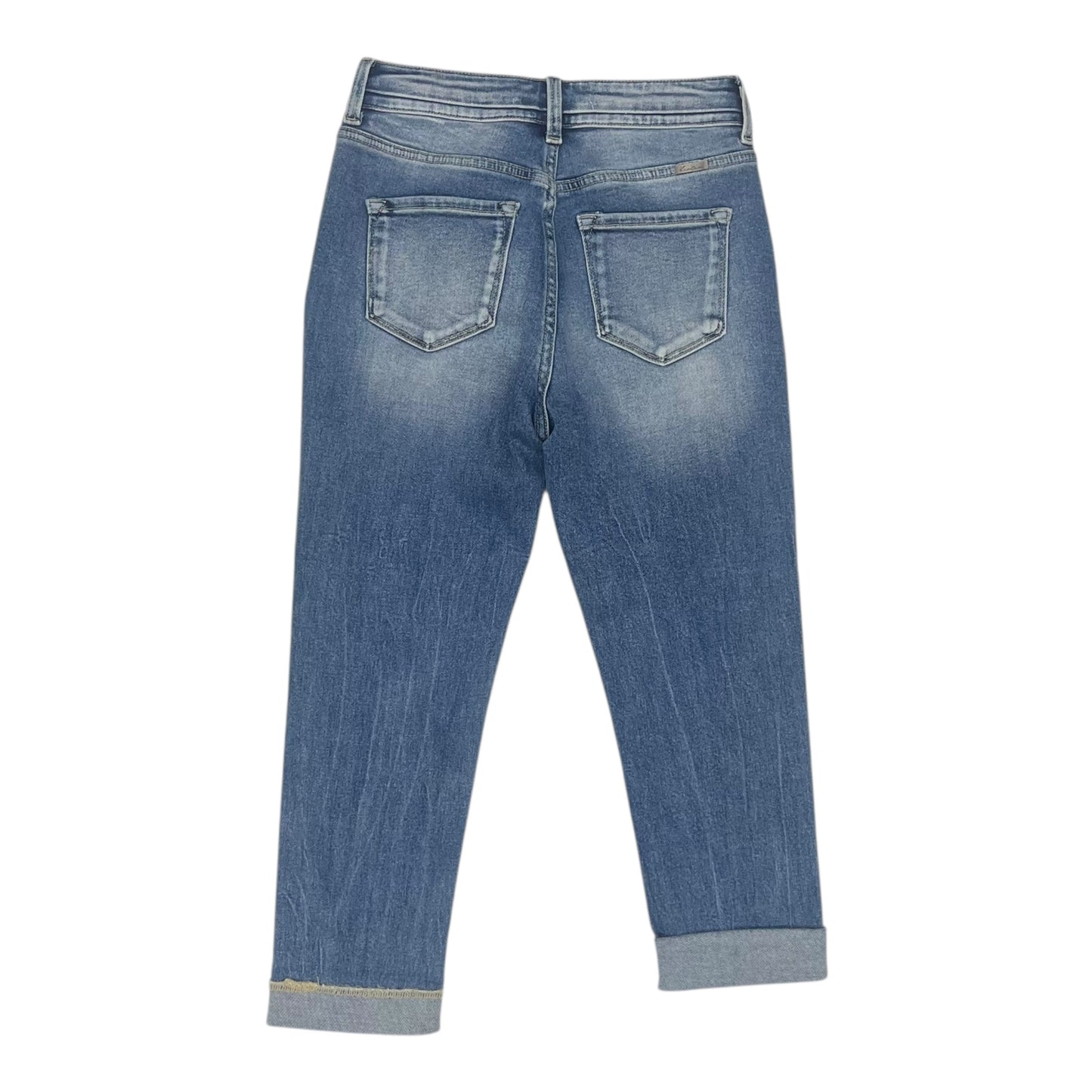 Pants Cropped By Kancan In Blue Denim, Size:2