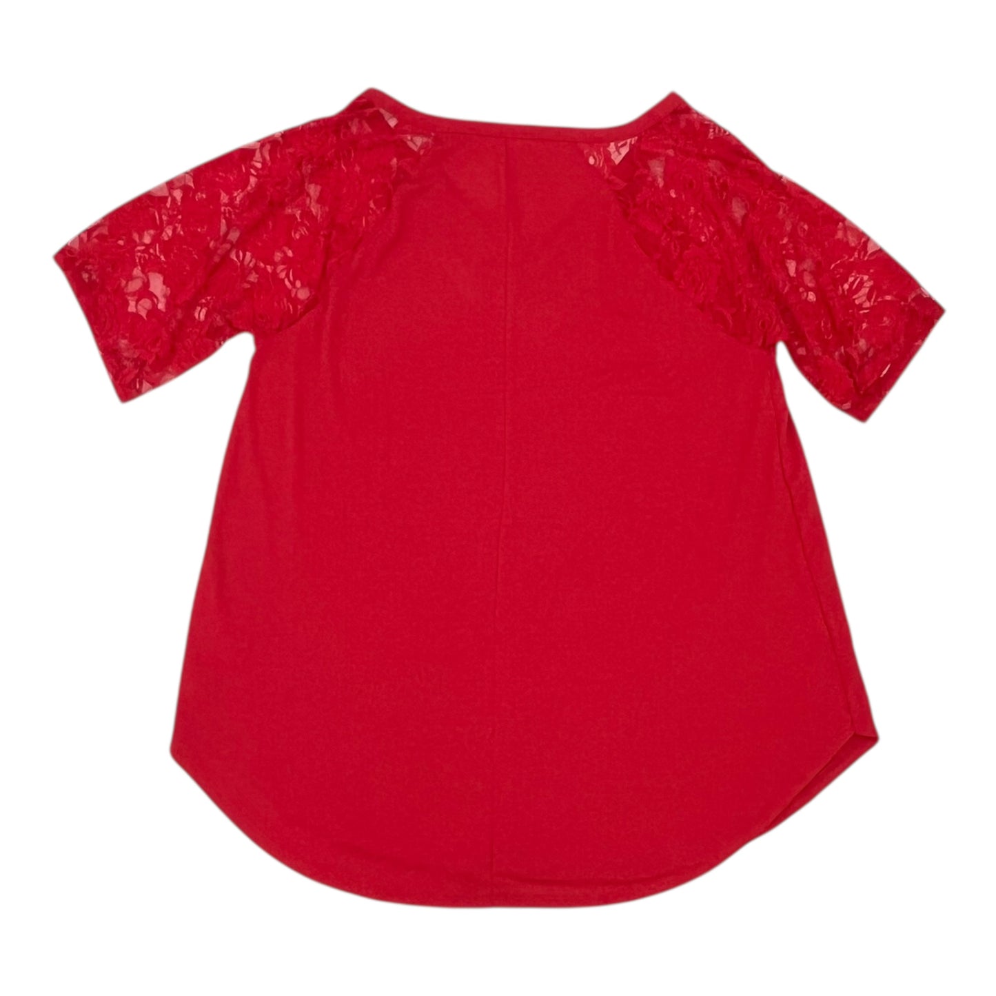Top Ss By Zenana Outfitters In Red, Size:1X