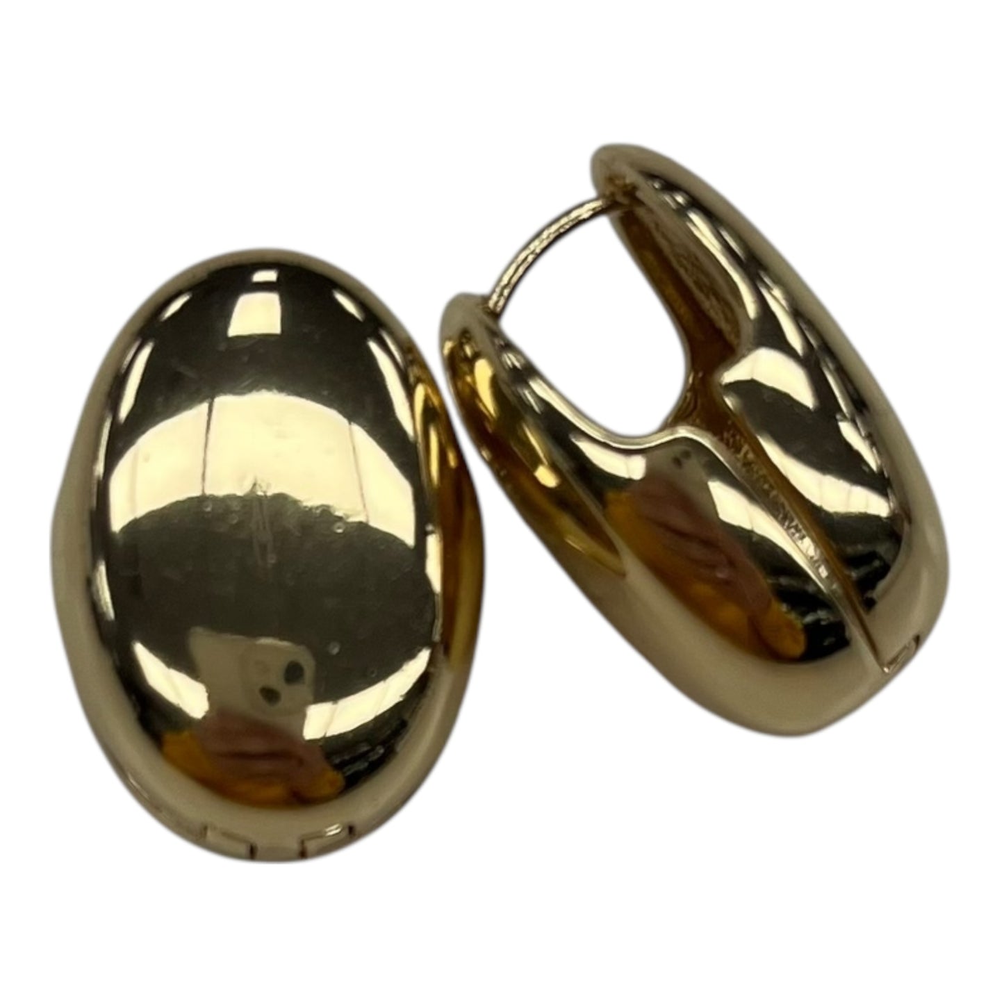 Earrings Hoop By Clothes Mentor In Gold
