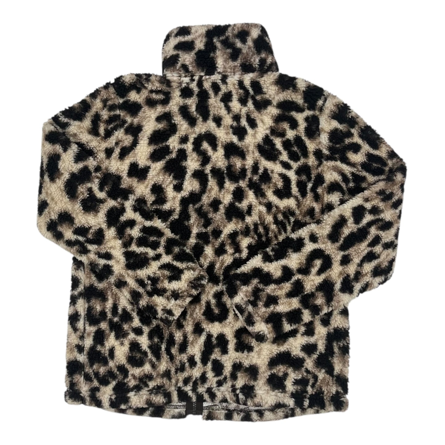 Jacket Faux Fur & Sherpa By Members Mark In Animal Print, Size:M