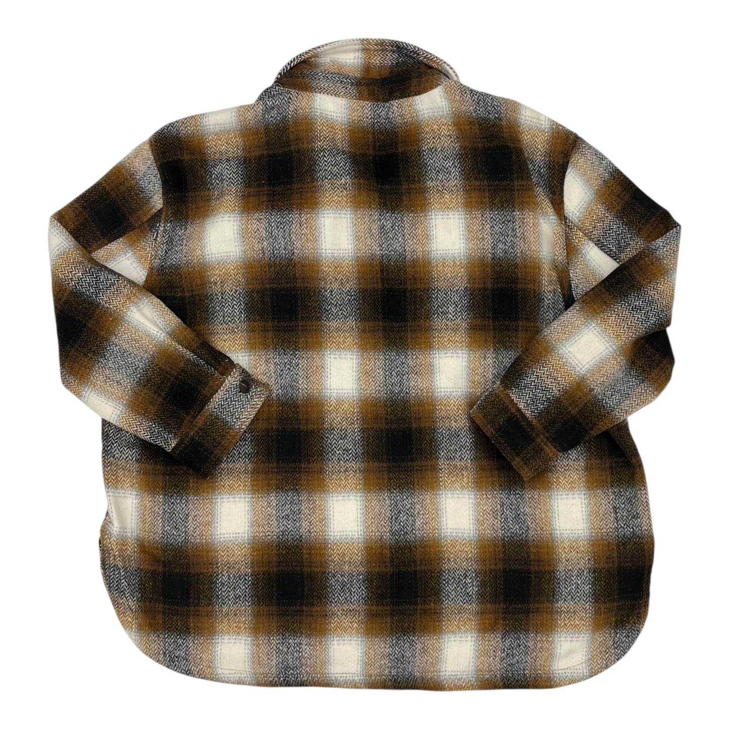 Jacket Shirt By Members Mark In Brown, Size:Xxl