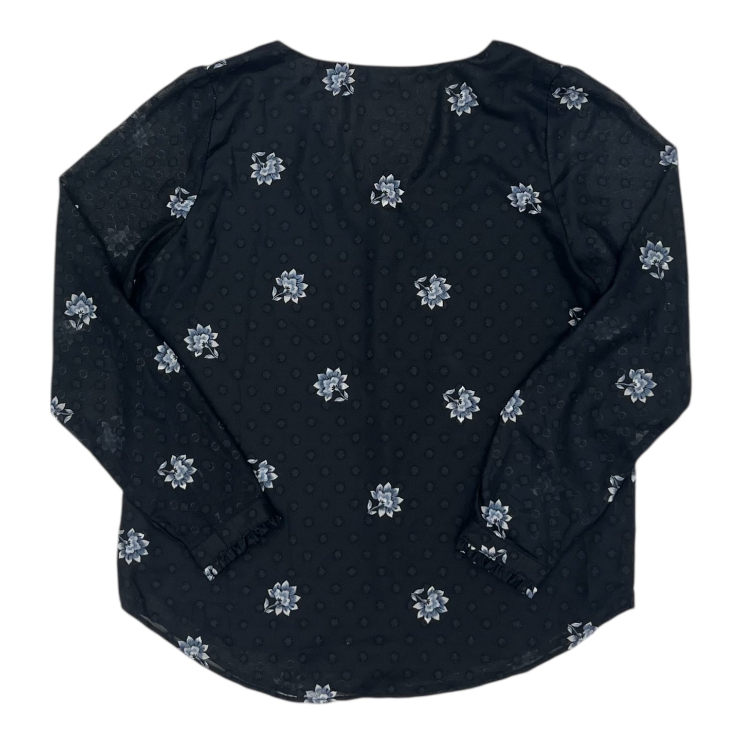 Blouse Ls By Loft In Blue, Size:S