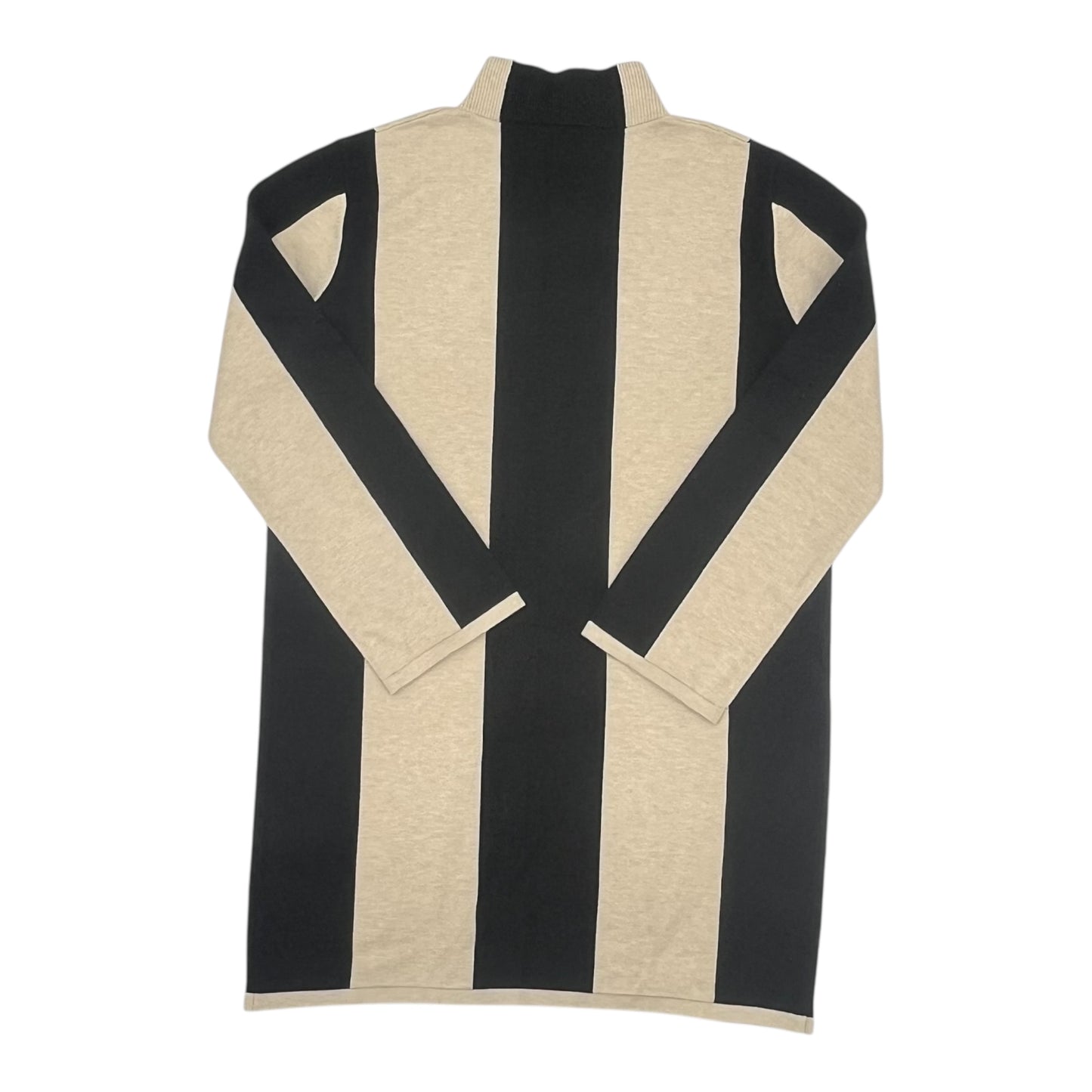 Dress Sweater By Flat White In Blue & Tan, Size:L