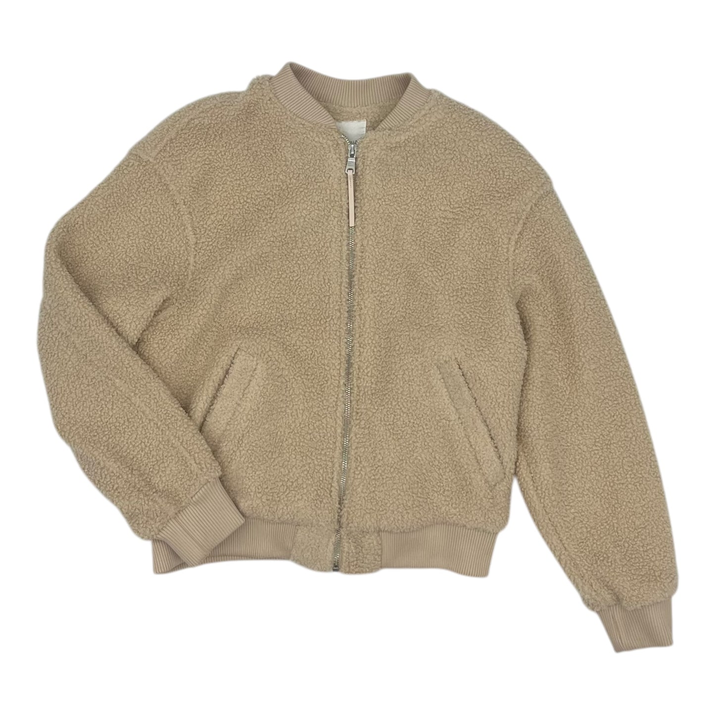 Jacket Fleece By Avec Les Filles In Tan, Size:Xs