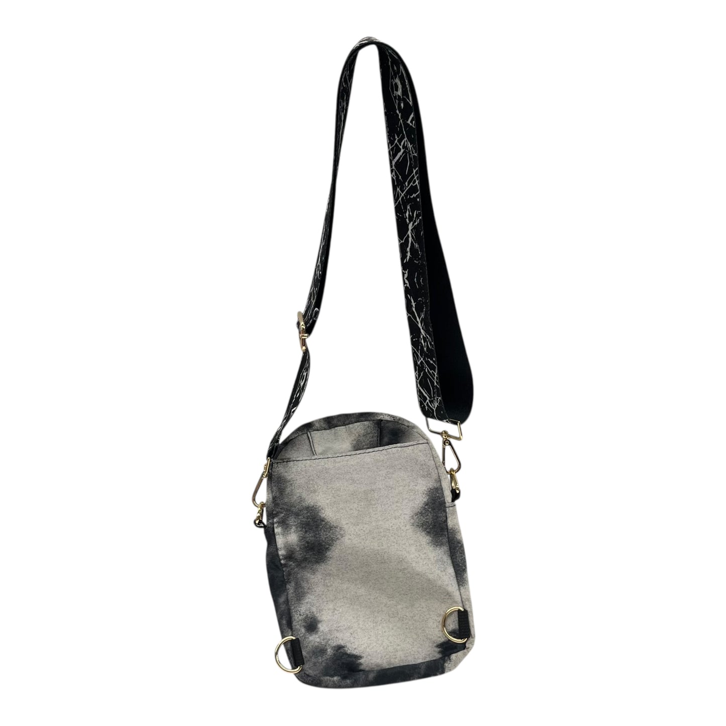 Belt Bag By Clothes Mentor In Black & White, Size:Medium