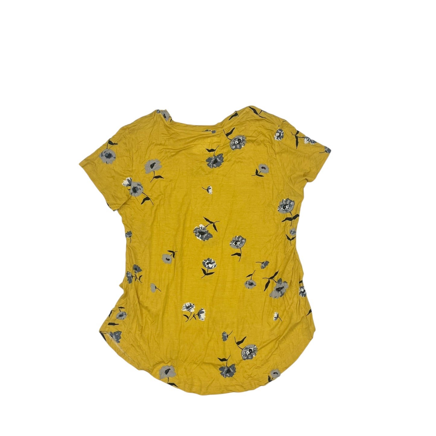 Mat Top Ss By Clothes Mentor In Yellow, Size:1X
