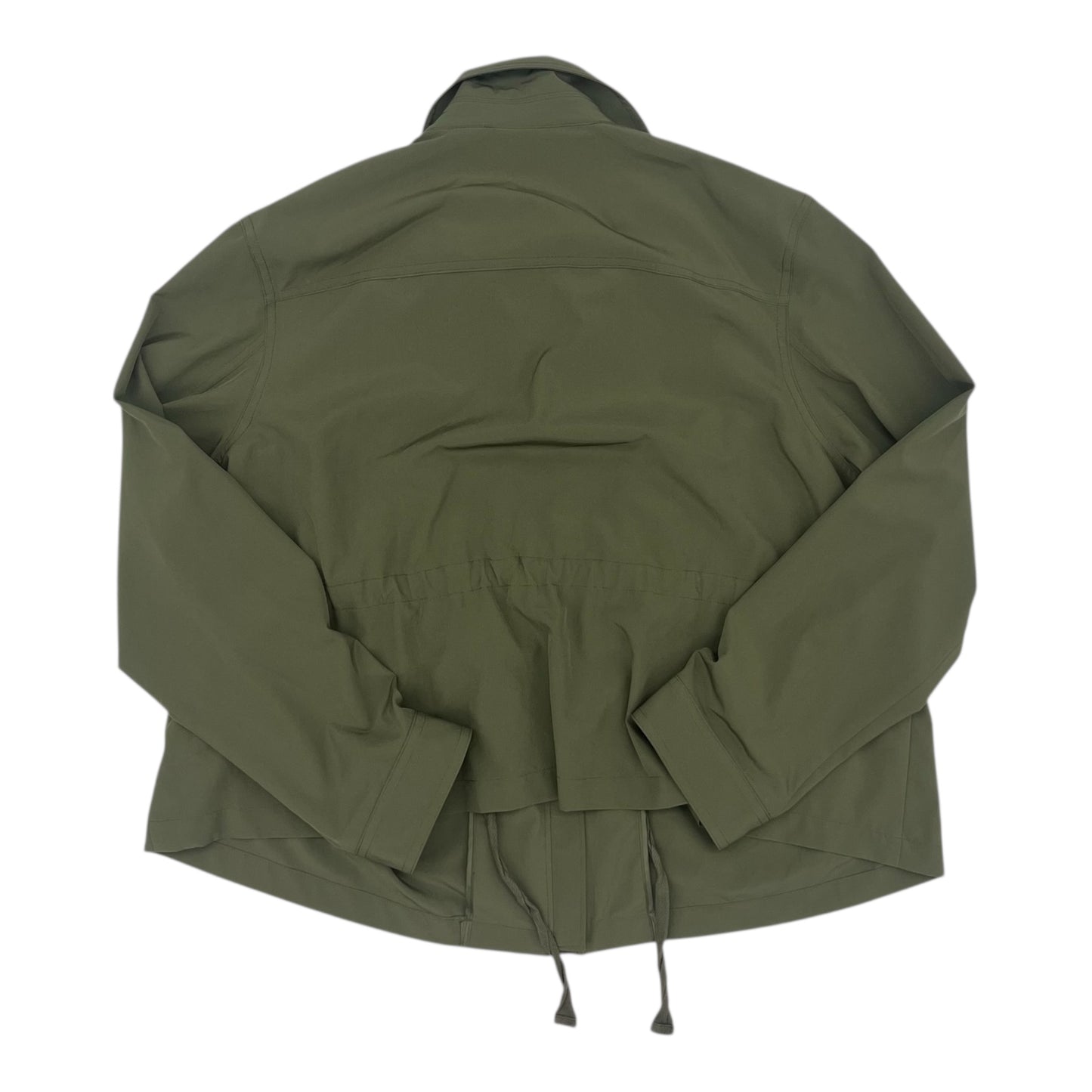 Jacket Moto By Clothes Mentor In Green, Size:1X