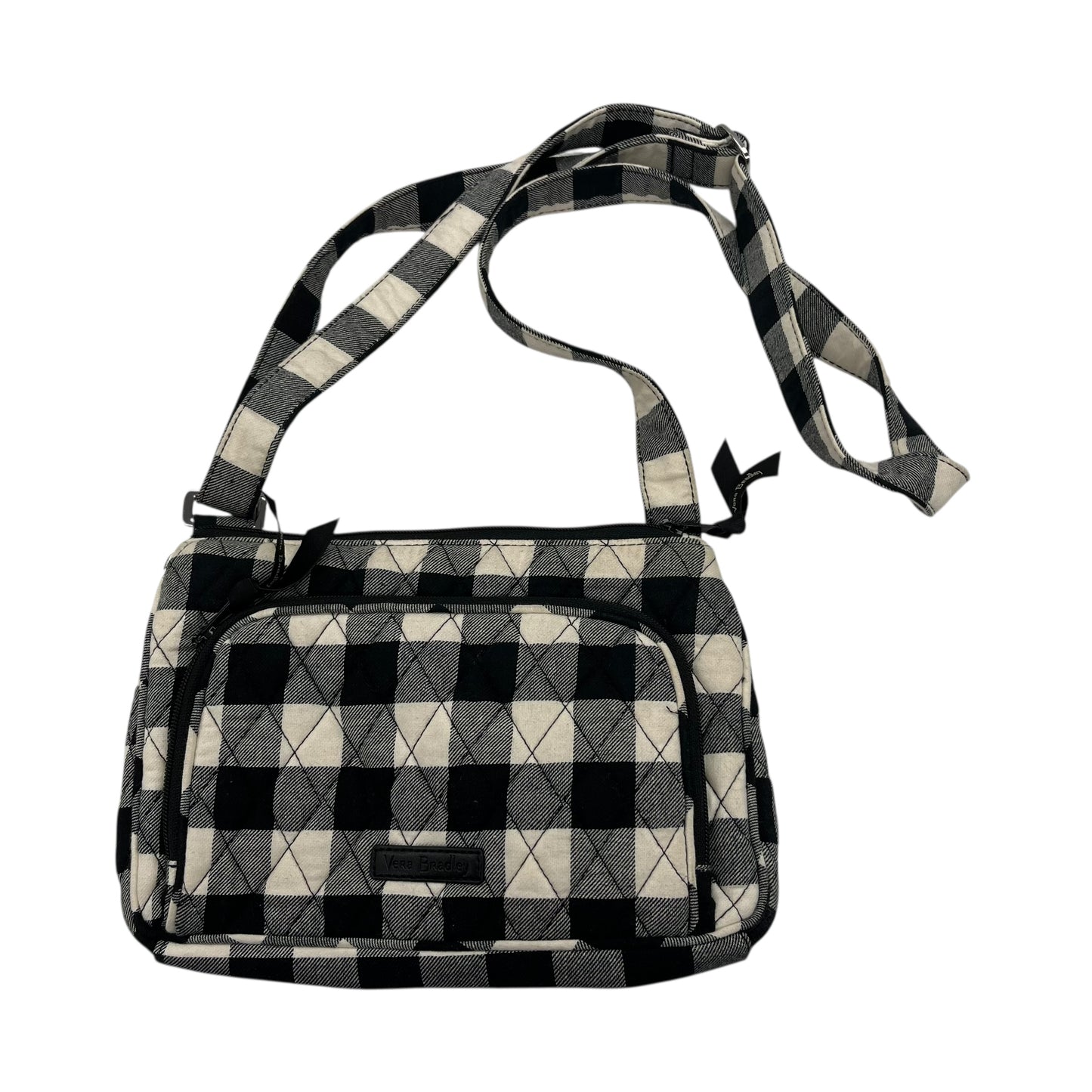 Crossbody By Vera Bradley In Black & White, Size:Small