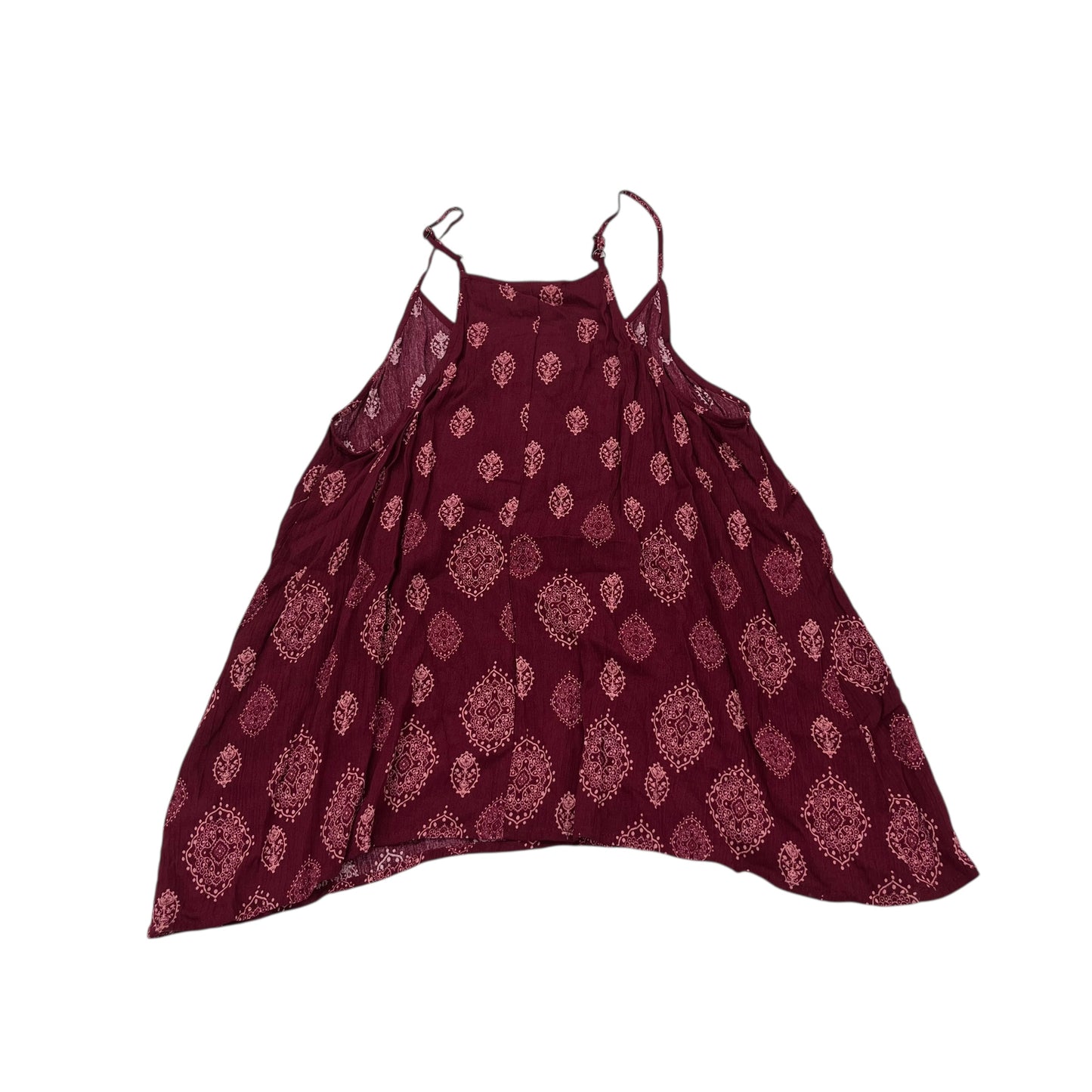 Top Sleeveless By Clothes Mentor In Maroon, Size:M