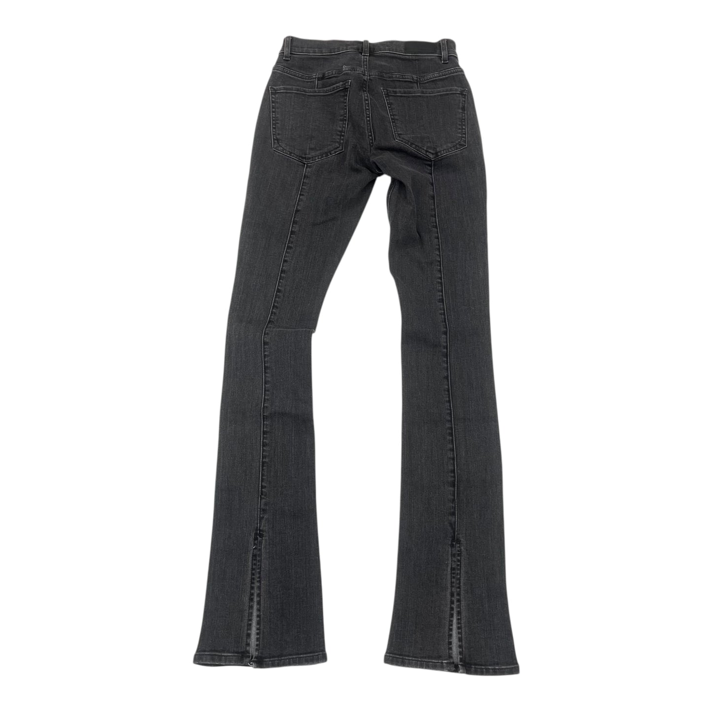 Jeans Straight By Express In Black Denim, Size:4