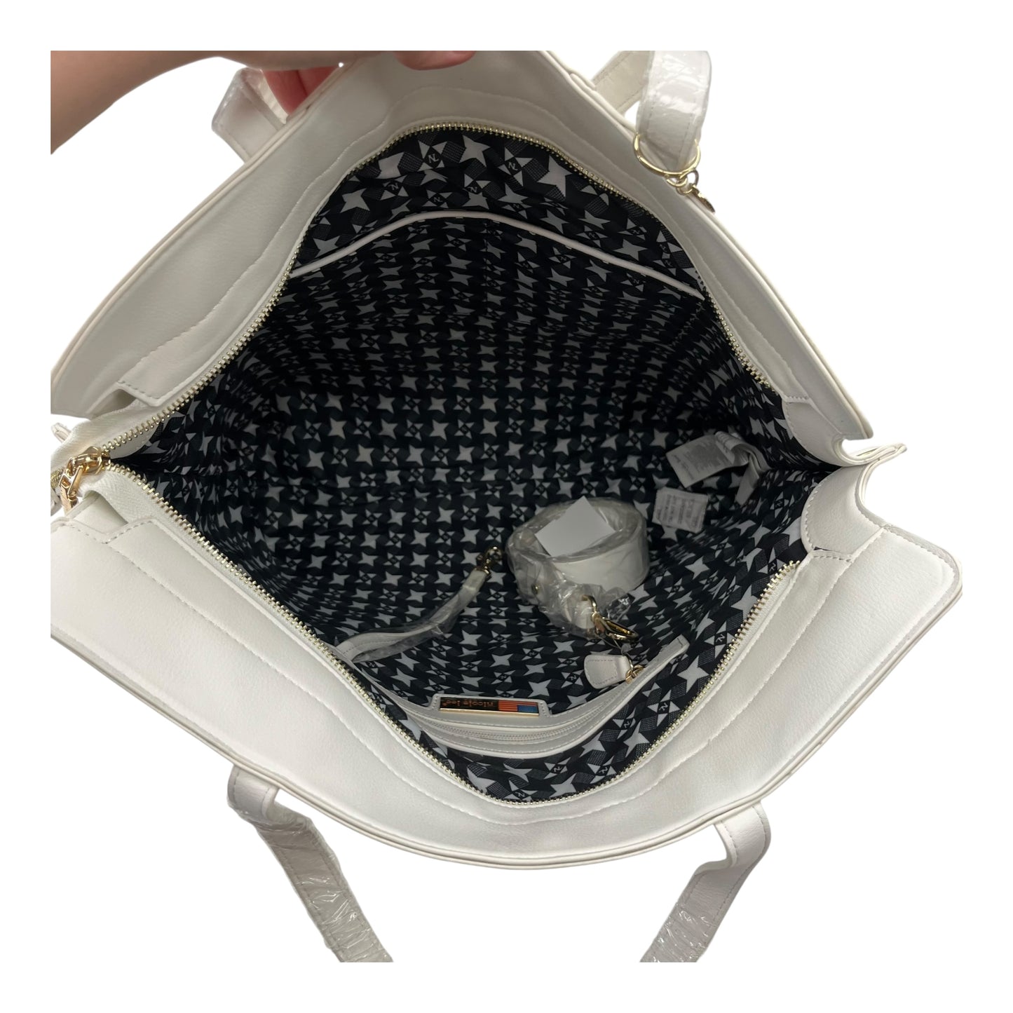 Tote By Nicole Lee In White, Size:Large