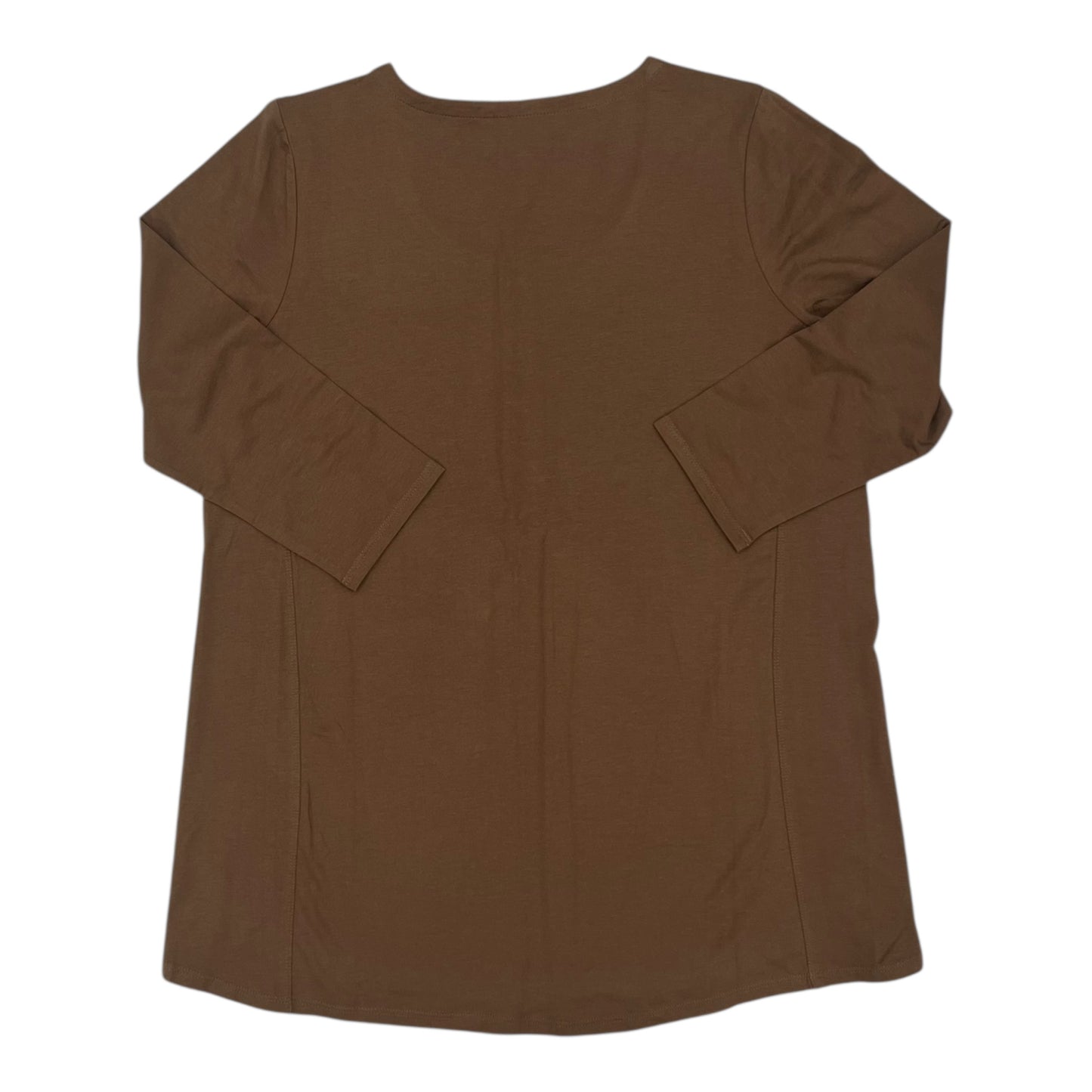Top 3/4 Sleeve By J. Jill In Brown, Size:S