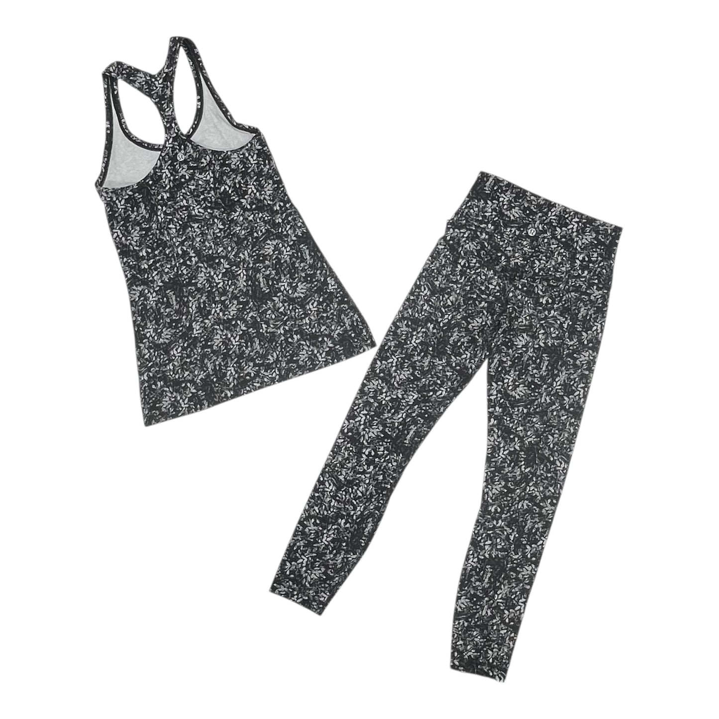 Athletic Pants 2Pc By Lululemon In Black & Grey, Size:S