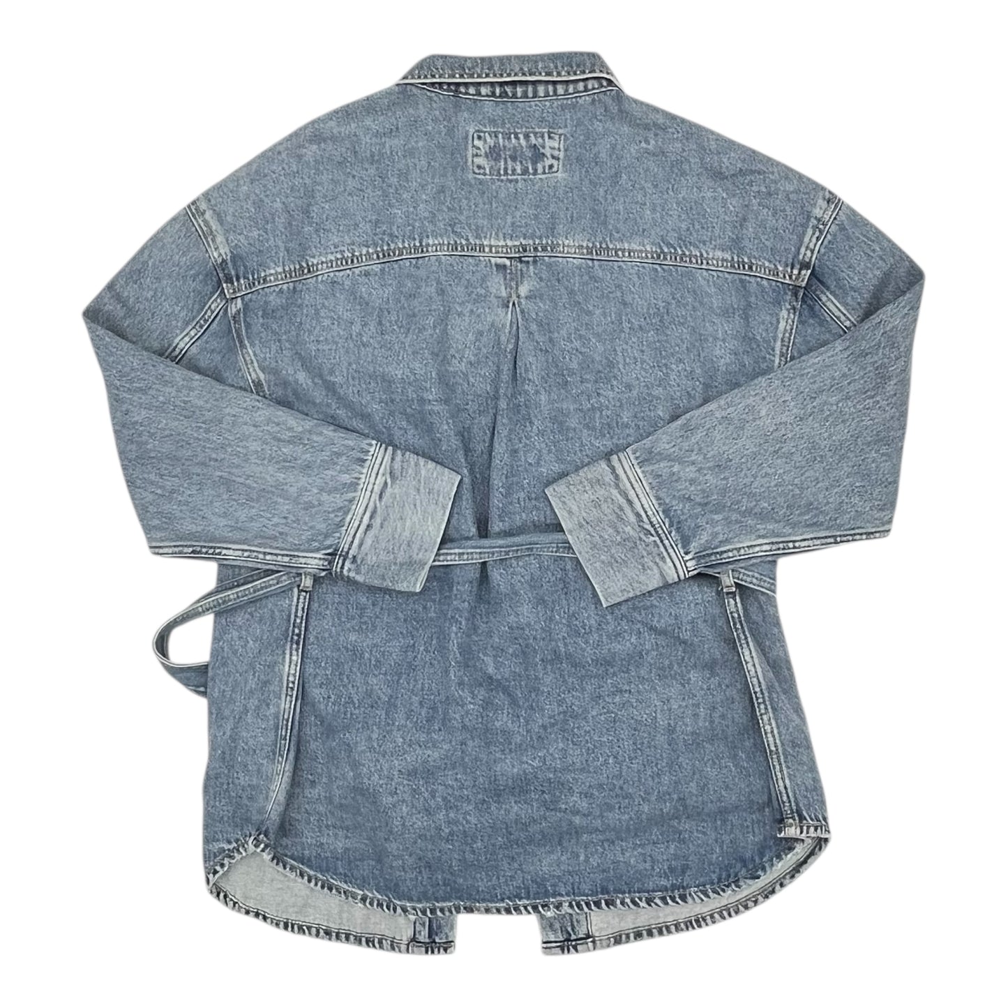 Jacket Denim By Loft In Blue Denim, Size:M