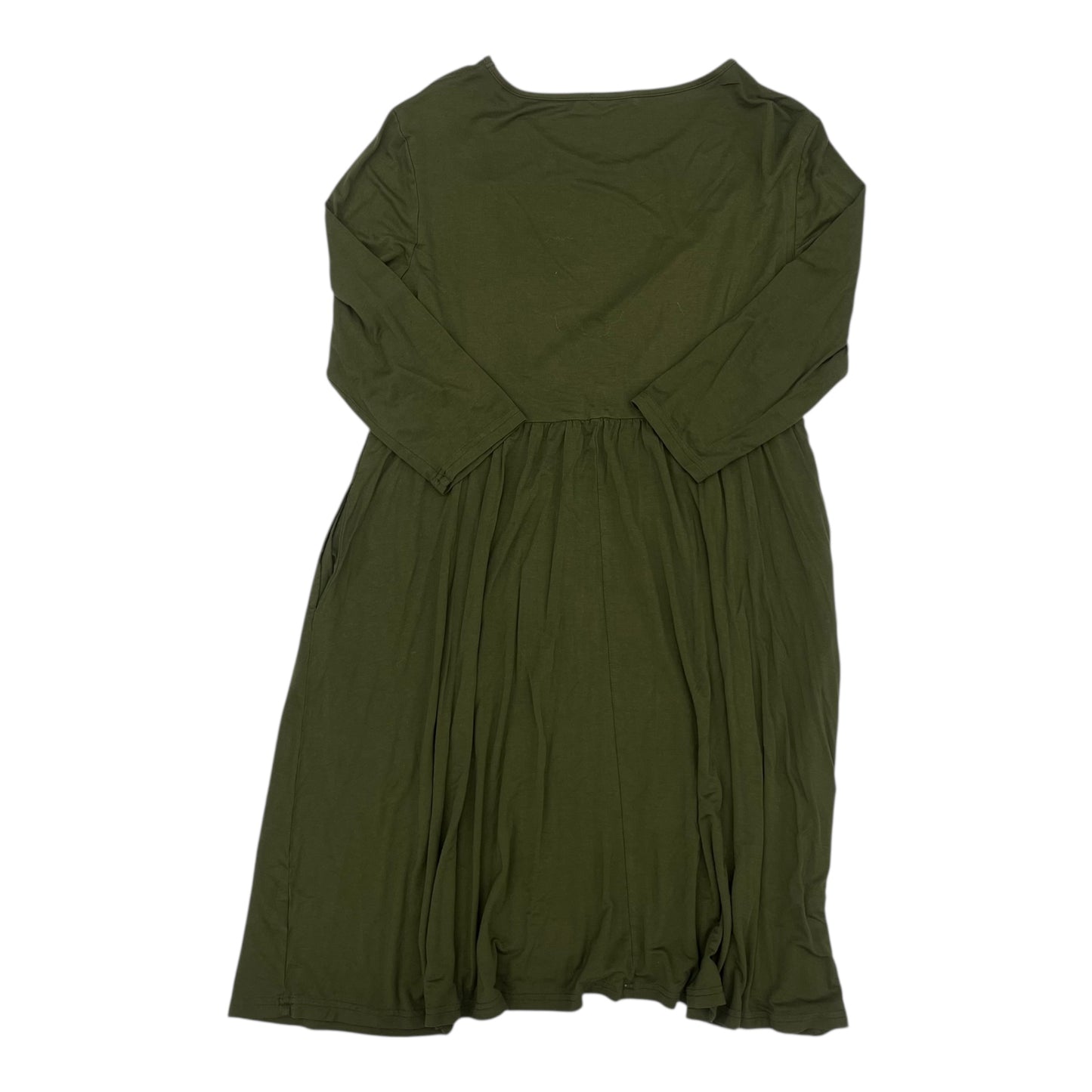 Dress Casual Midi By Clothes Mentor In Green, Size:Xl