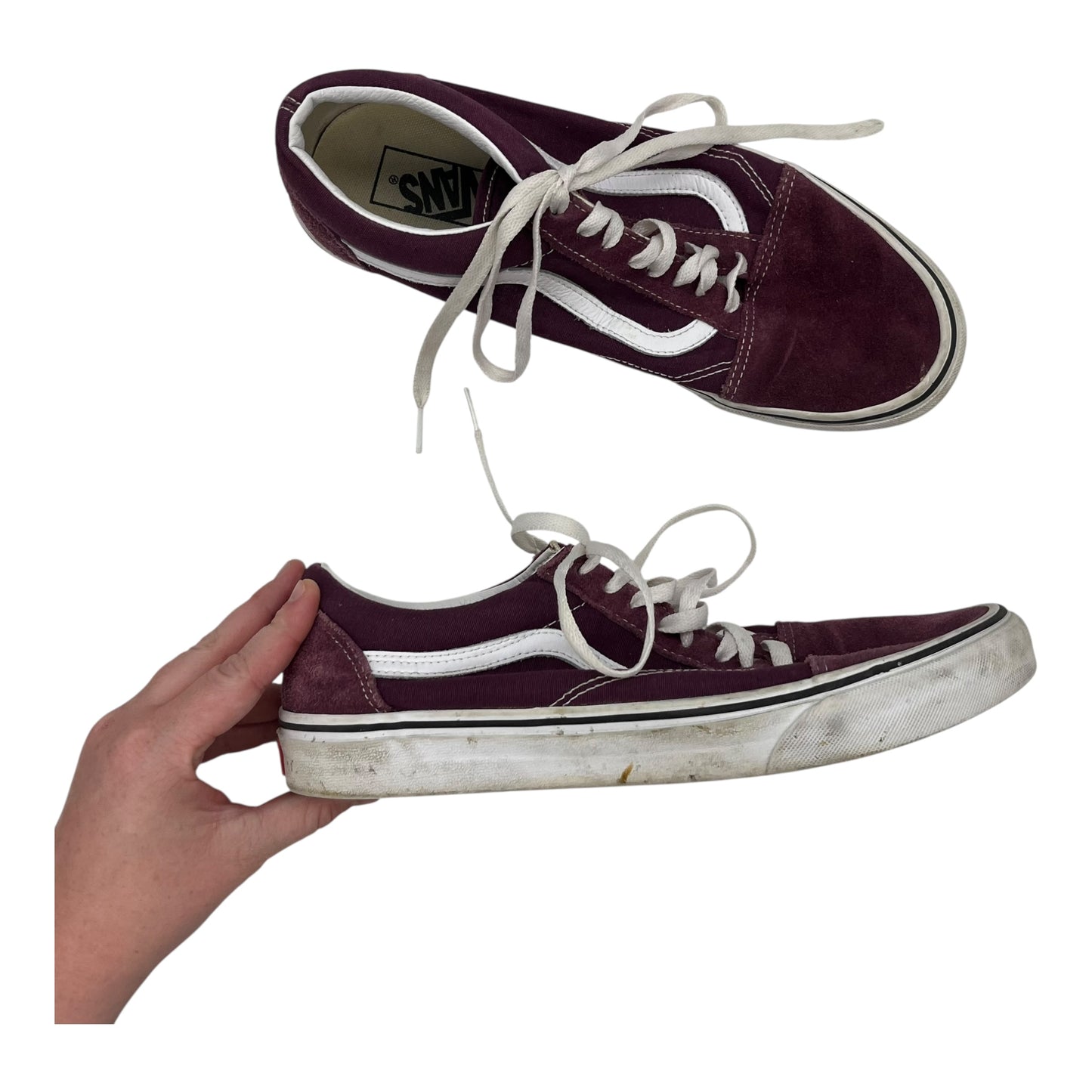 Shoes Sneakers By Vans In Purple, Size:10.5