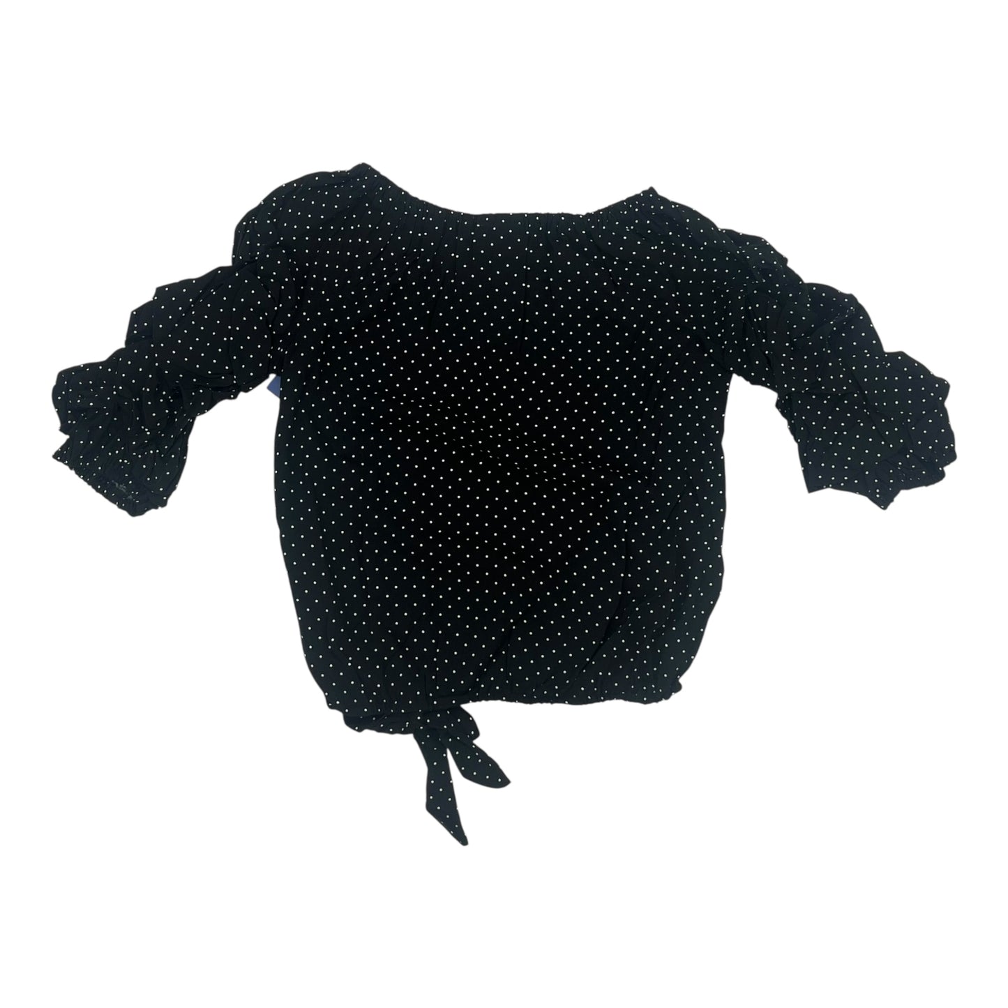 Top 3/4 Sleeve By Cece In Black & White, Size:S