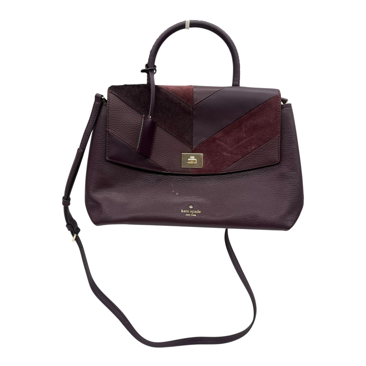 Handbag Designer By Kate Spade In Maroon, Size:Medium
