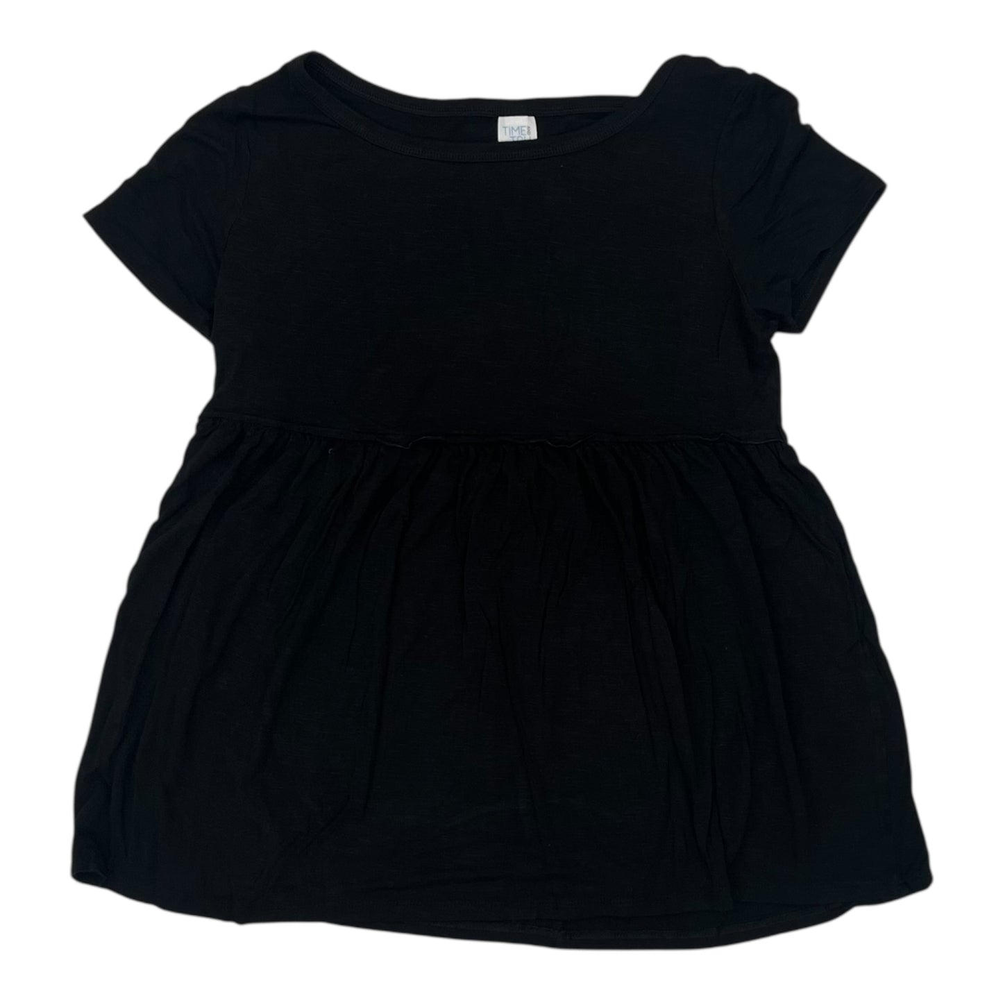 Mat Top Ss By Time And Tru In Black, Size:S