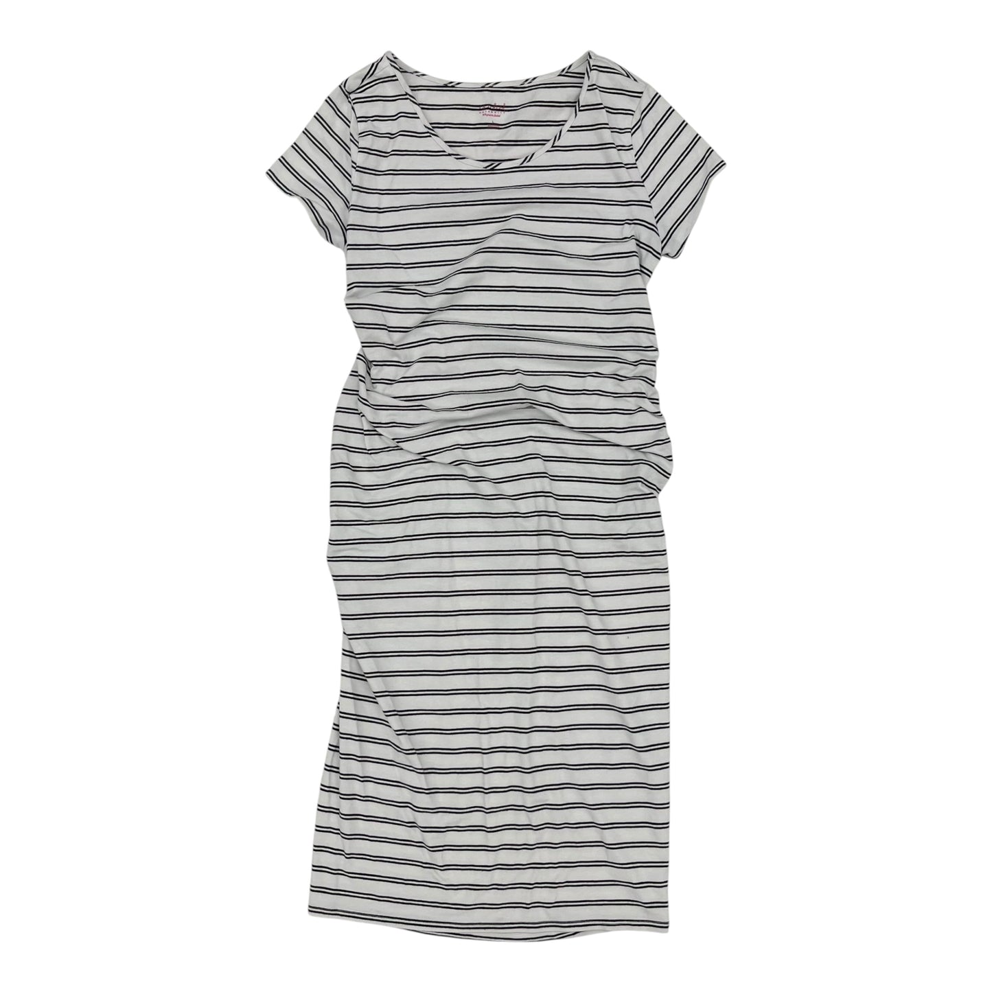 Mat Dress By Isabel Maternity In Black & Cream, Size:L