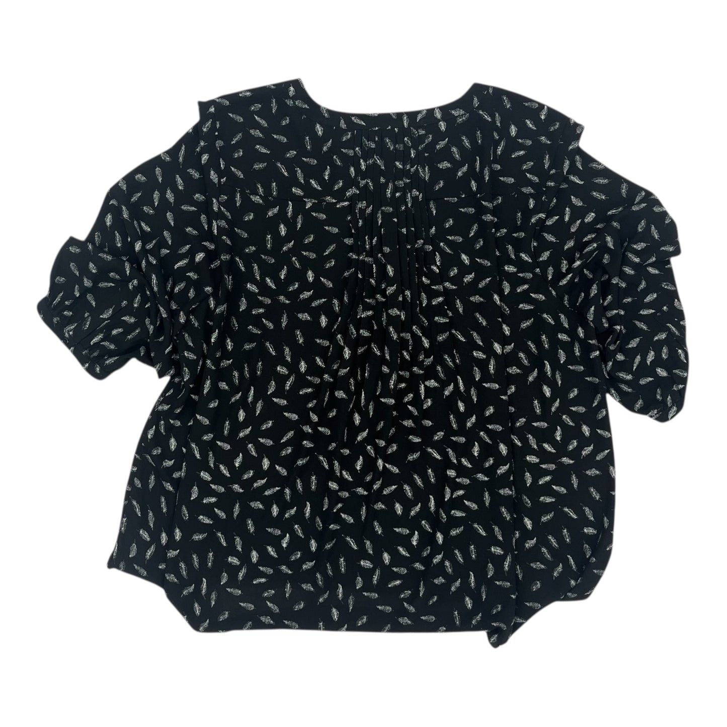 Blouse 3/4 Sleeve By Not Your Daughters Jeans In Black, Size:2X