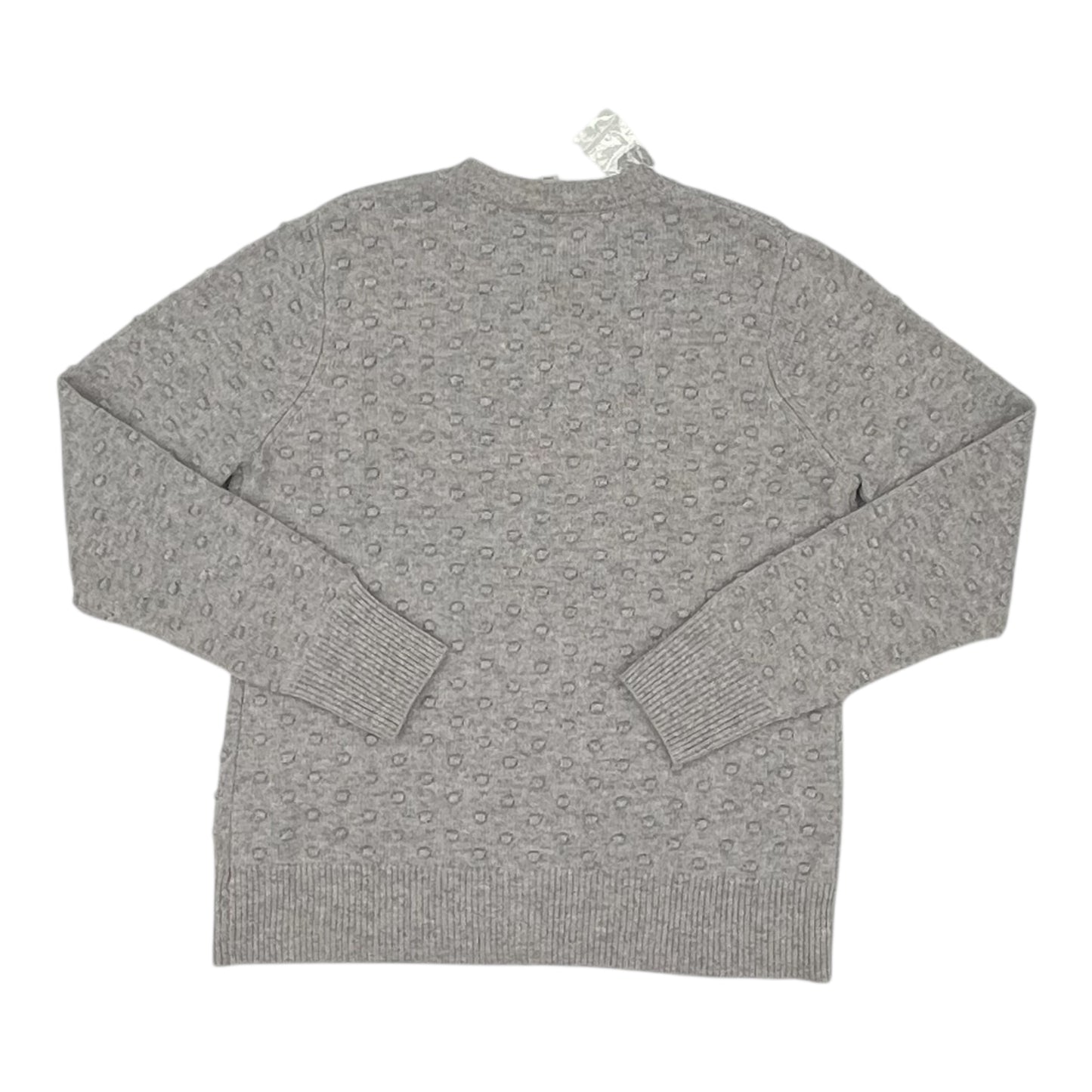 Sweater Cardigan By Isaac Mizrahi Live Qvc In Grey, Size:M