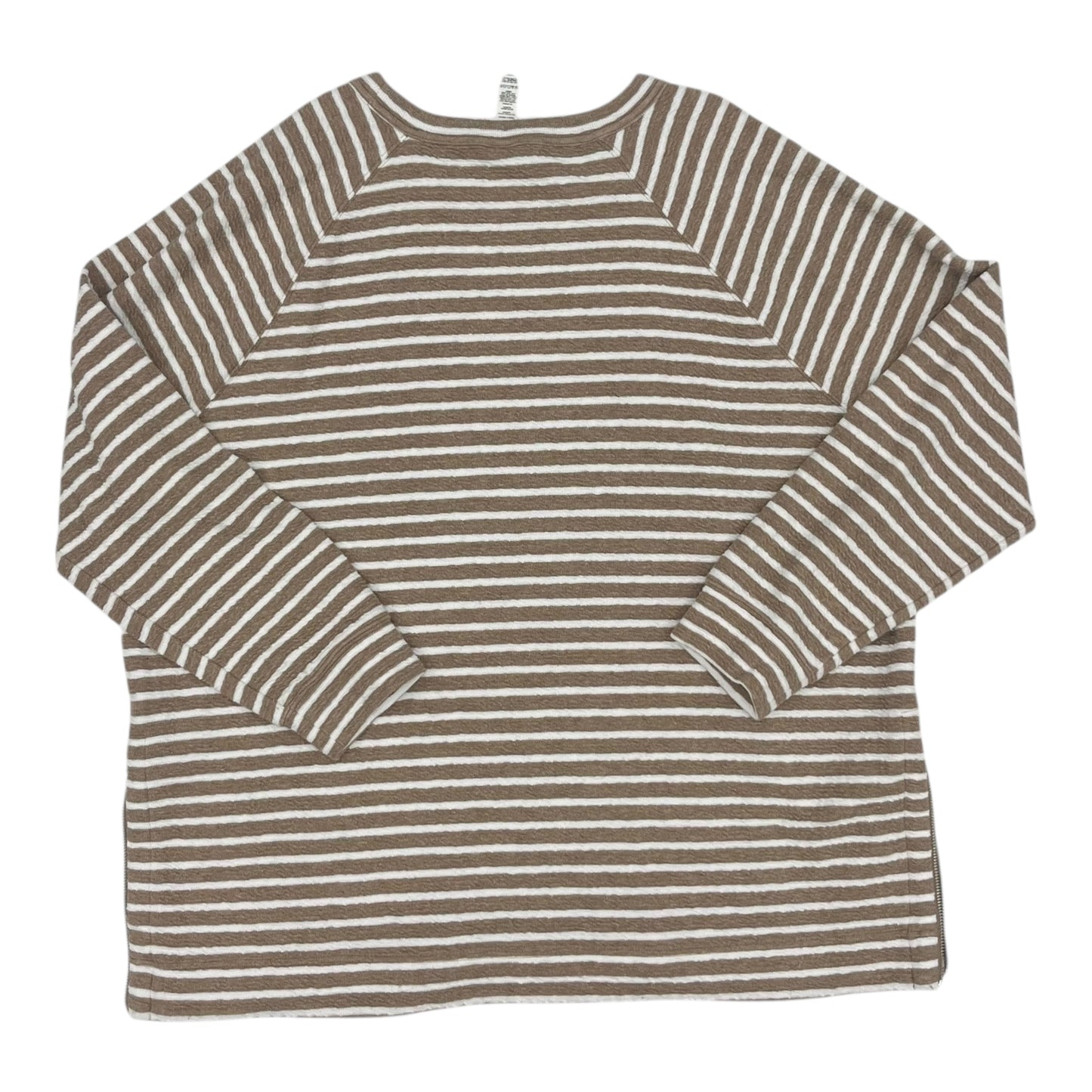 Top Ls By Lou And Grey In Brown & White, Size:Xxl
