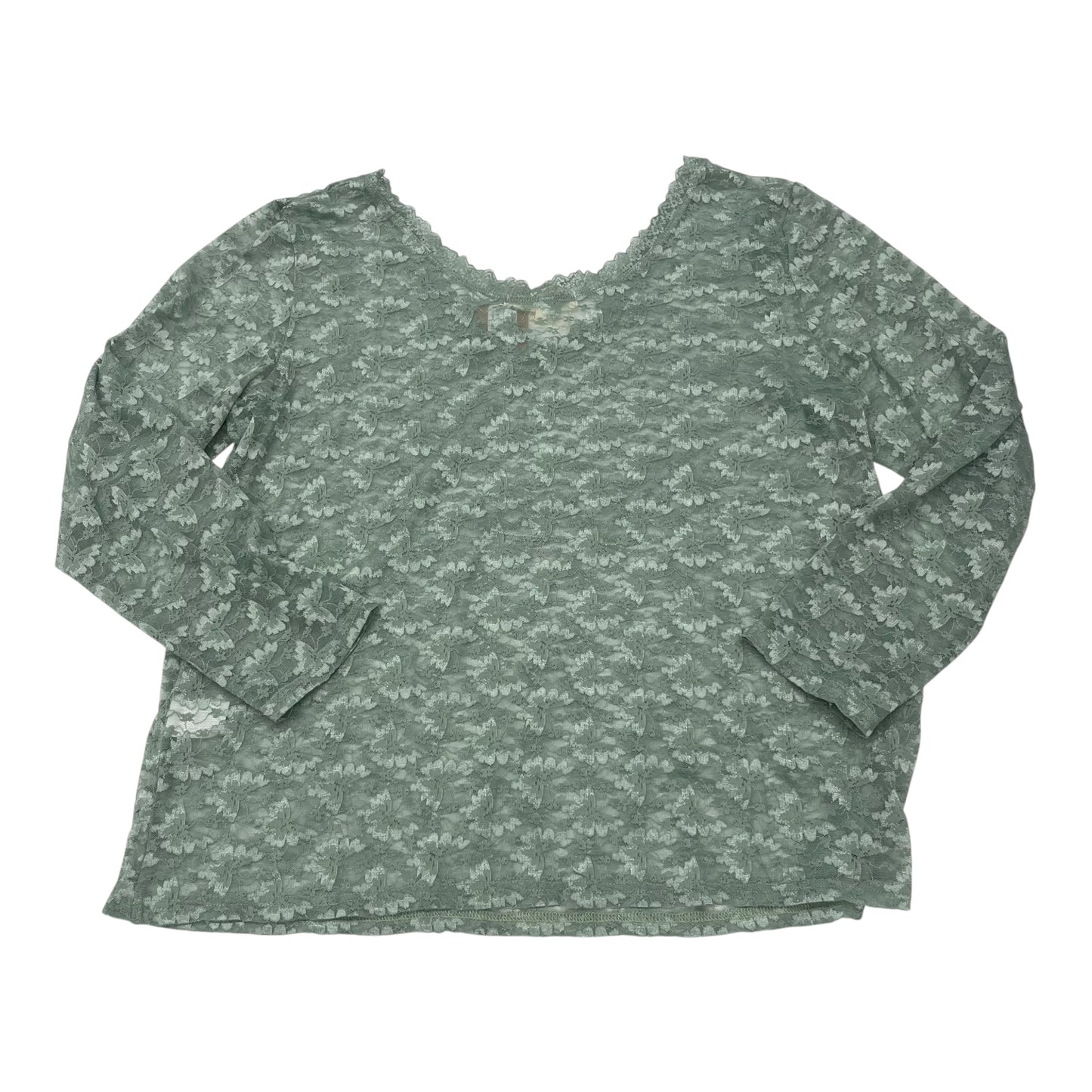 Top Ls By Clothes Mentor In Green, Size:L