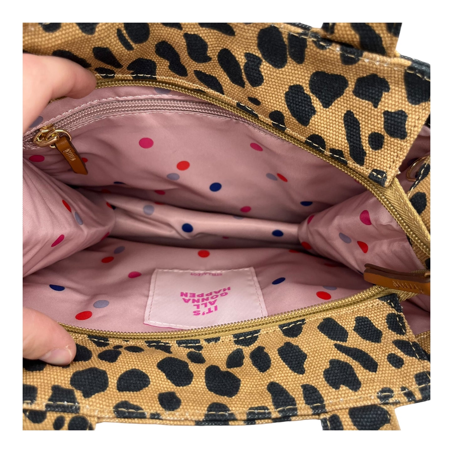 Handbag By Stella And Dot In Leopard Print, Size:Small