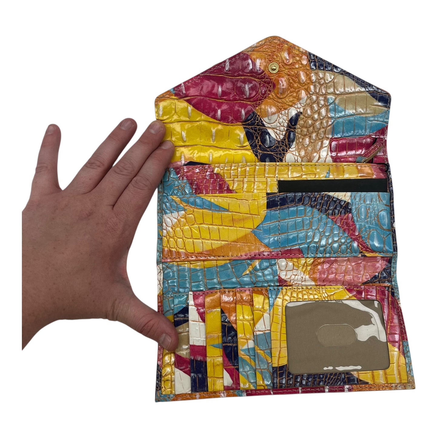 Wallet Designer By Brahmin In Multi, Size:Large