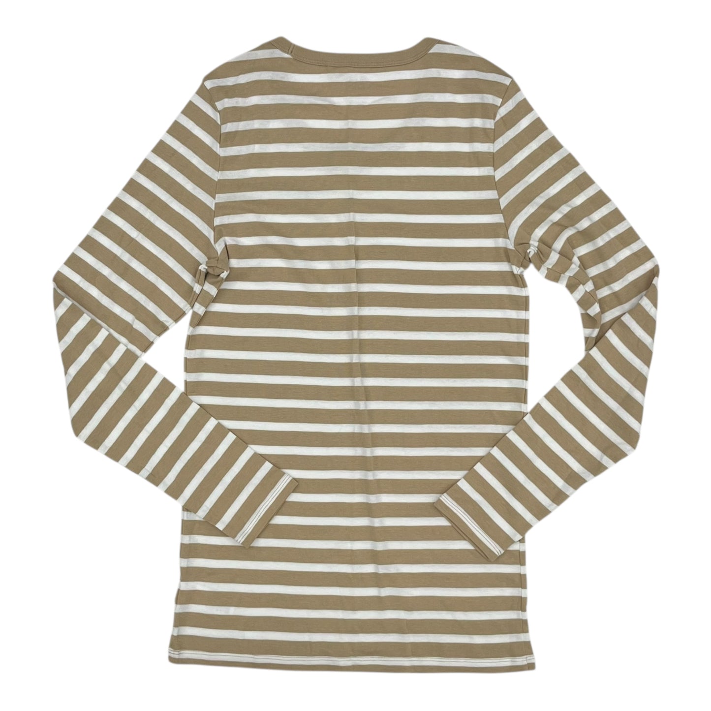 Top Ls By Gap In Tan & White, Size:L