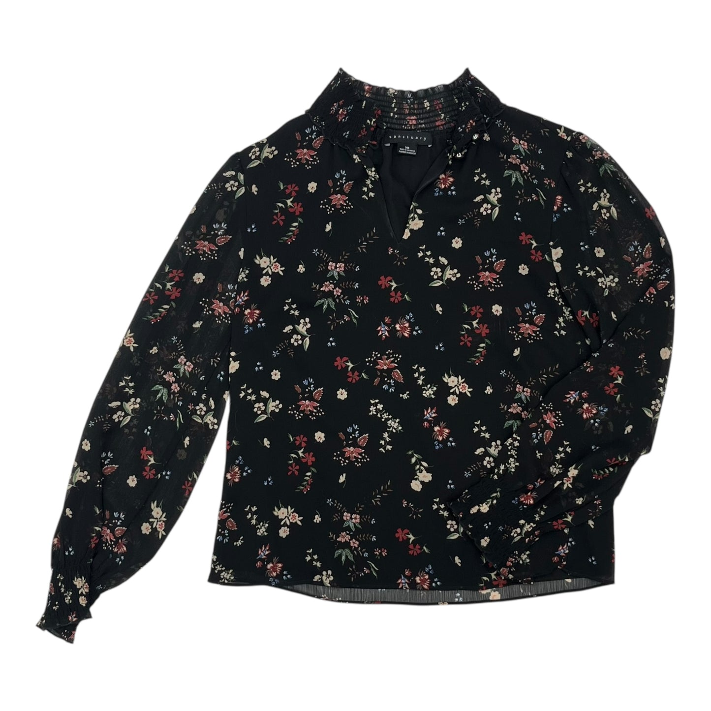 Blouse Ls By Sanctuary In Black, Size:Xs