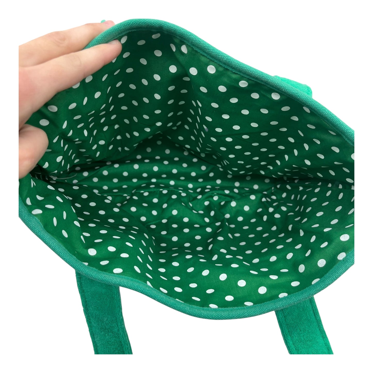 Handbag By Clothes Mentor In Green & Pink, Size:Medium